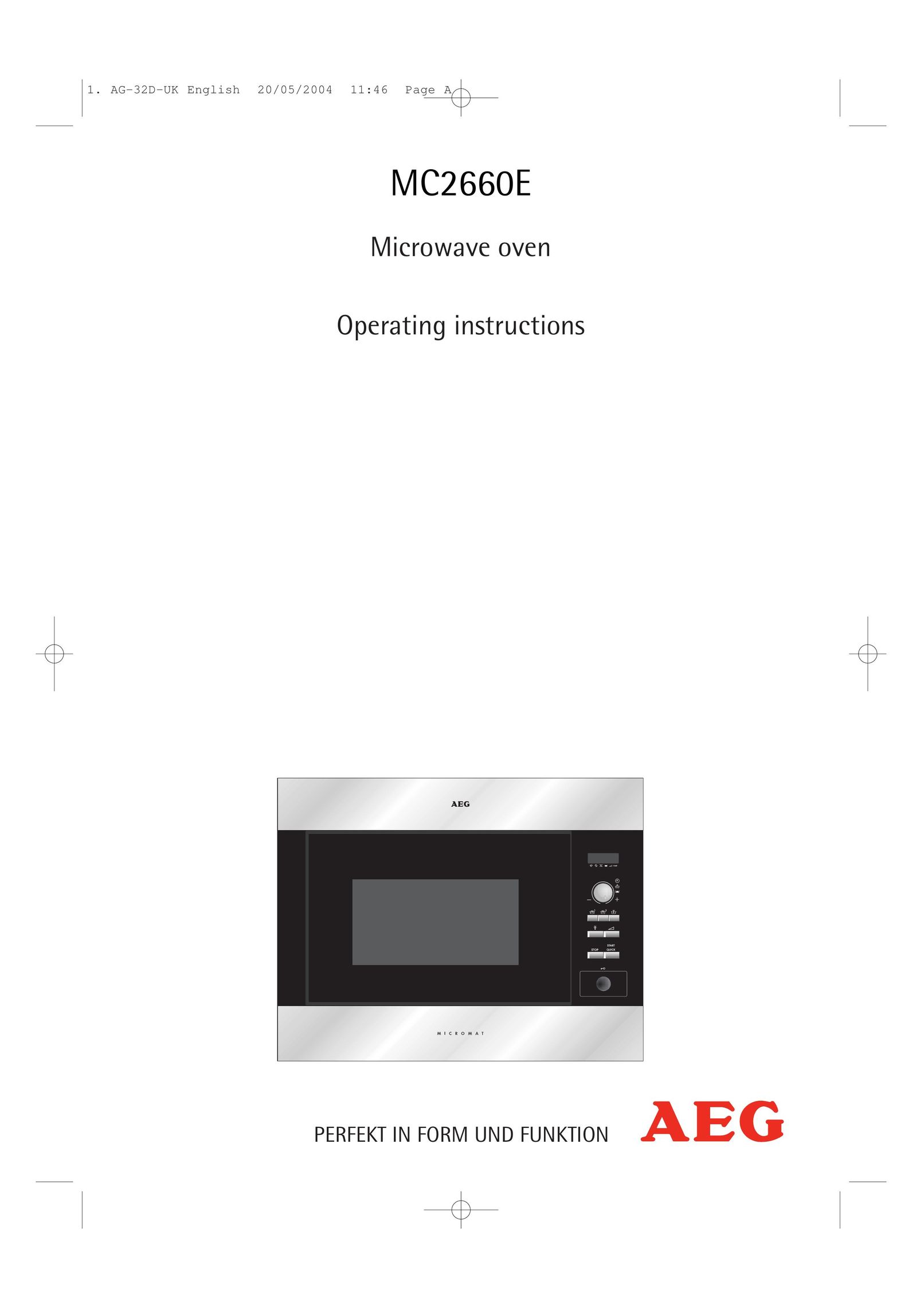 AEG MC2660E Microwave Oven User Manual (Page 1)