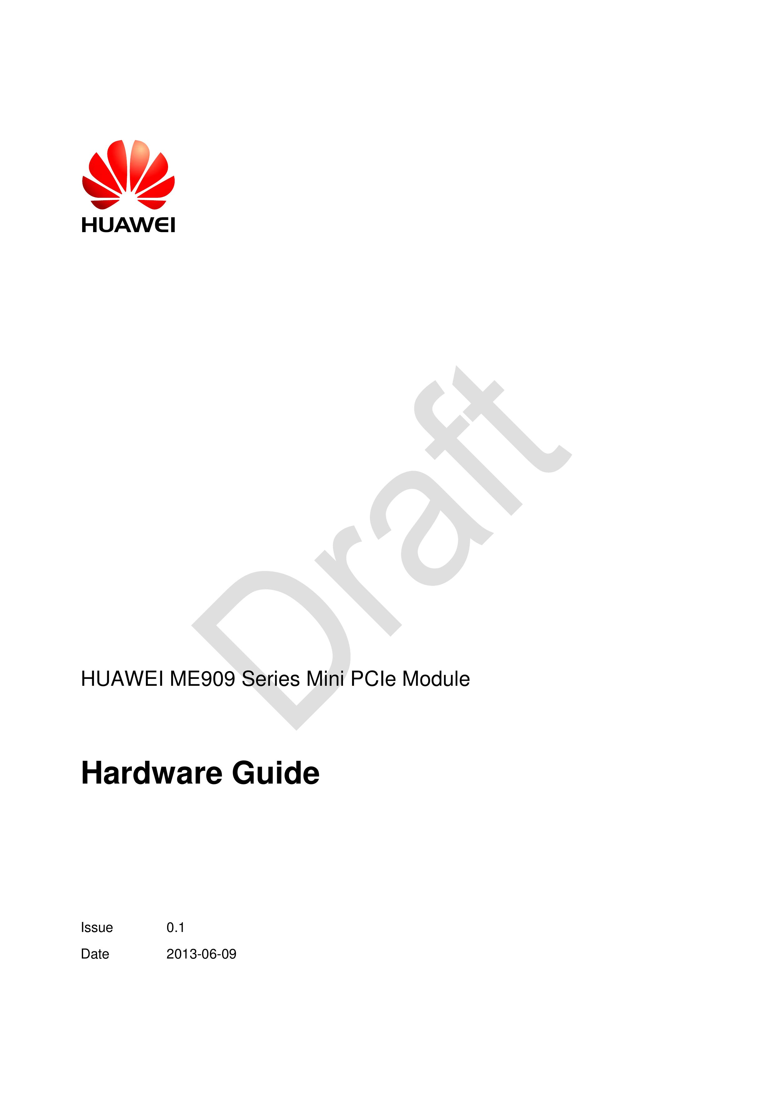 Huawei ME909 Drums User Manual (Page 1)