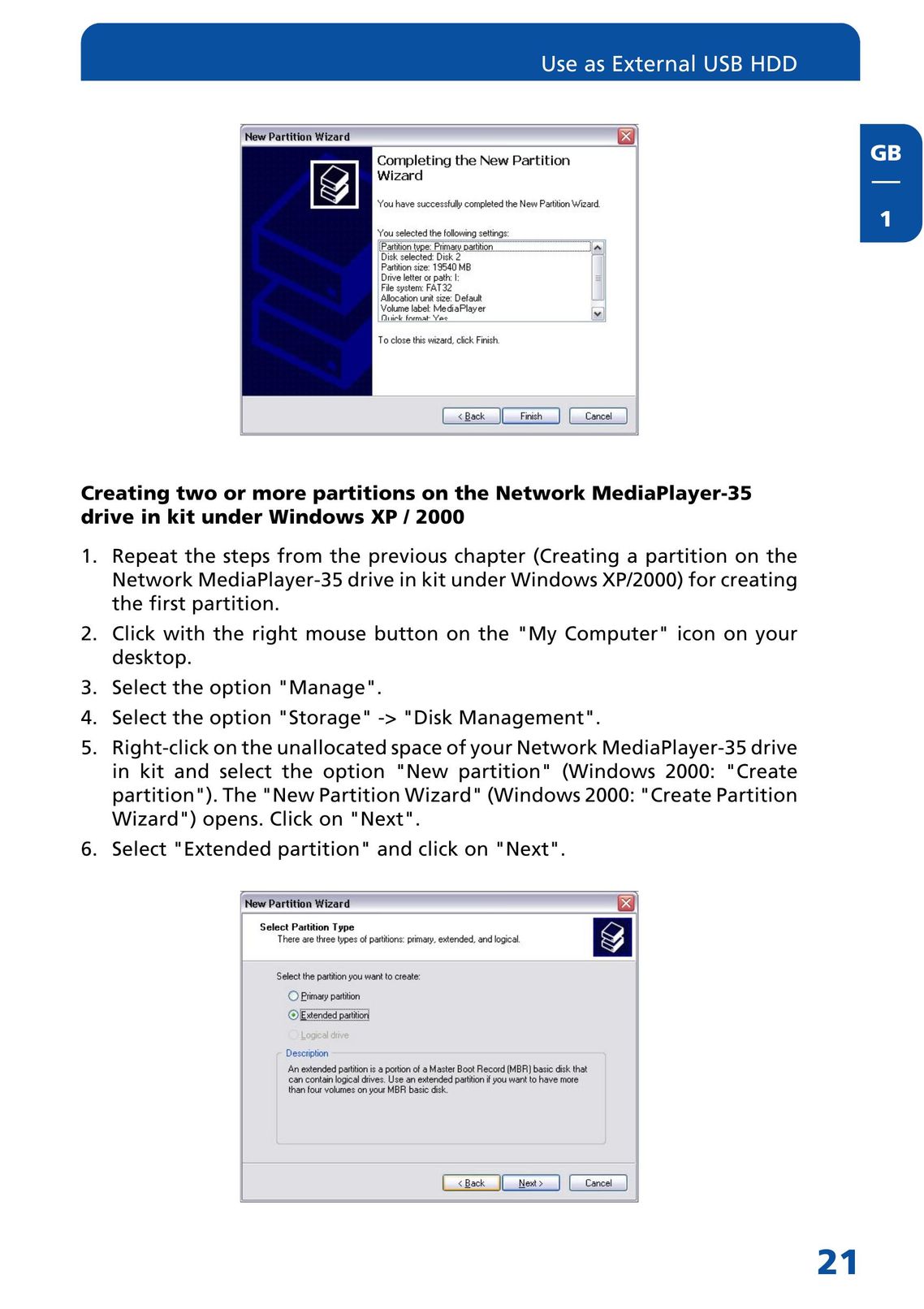 Freecom Technologies MediaPlayer Drive-In Kit Portable Multimedia Player User Manual (Page 21)