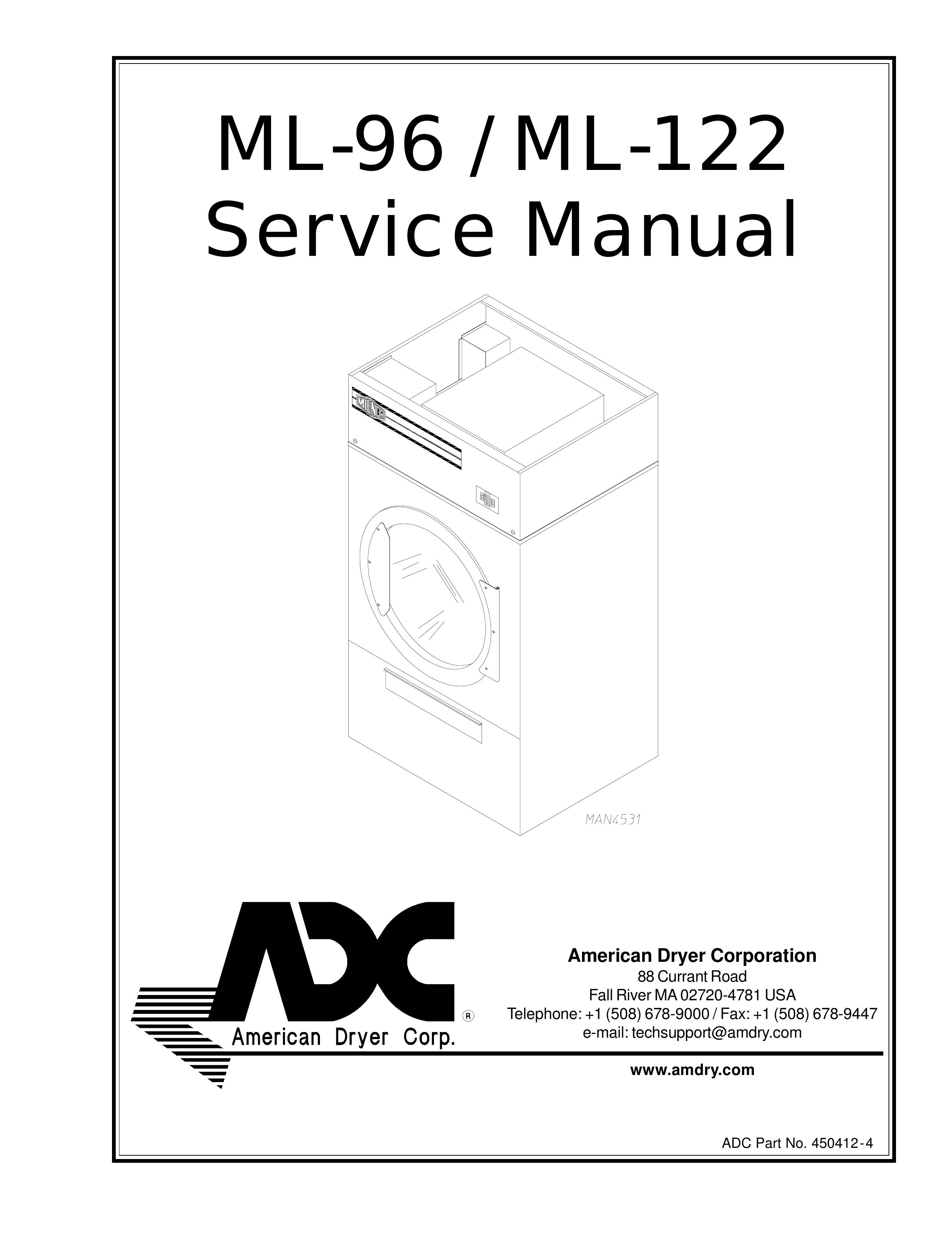 ADC ML-122 Clothes Dryer User Manual (Page 1)