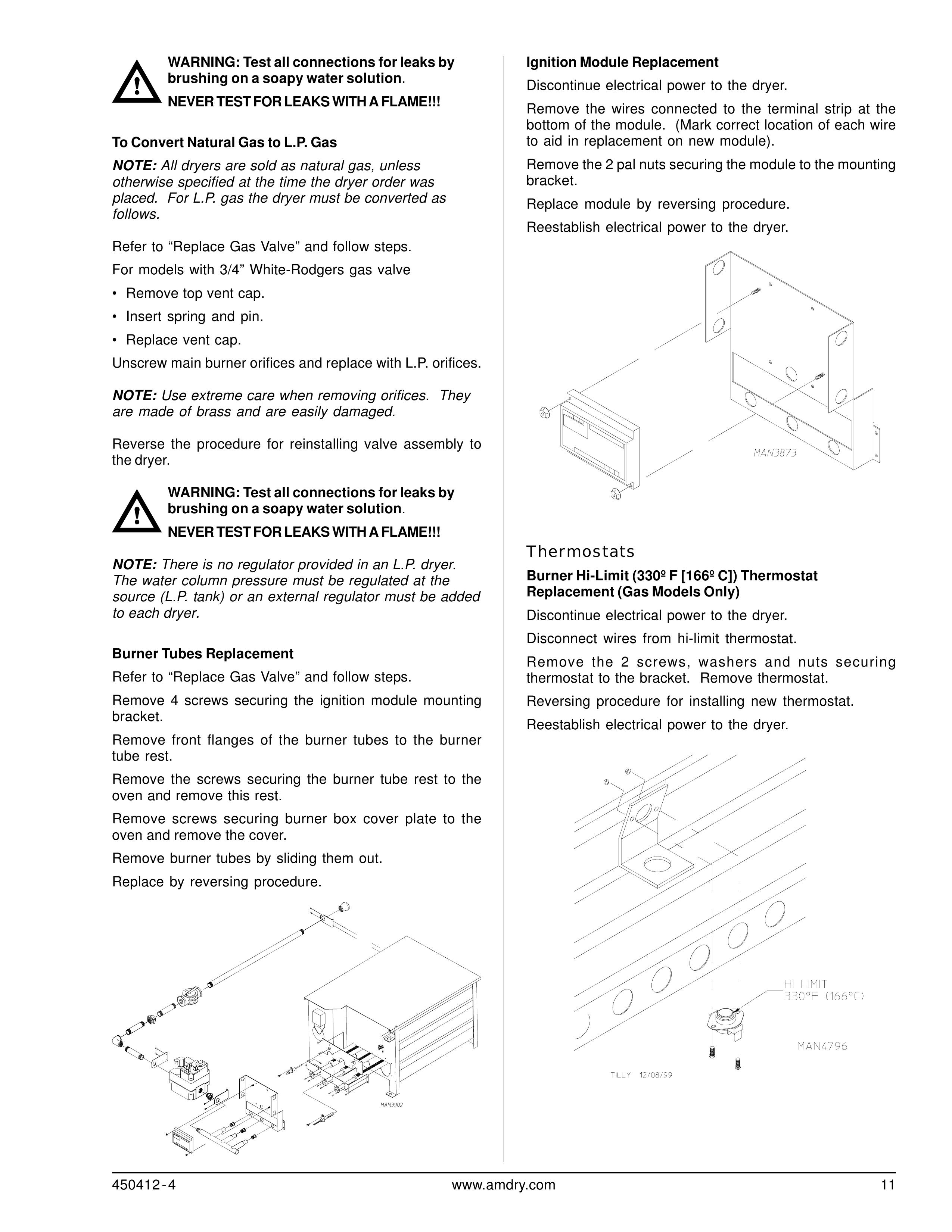 ADC ML-122 Clothes Dryer User Manual (Page 11)