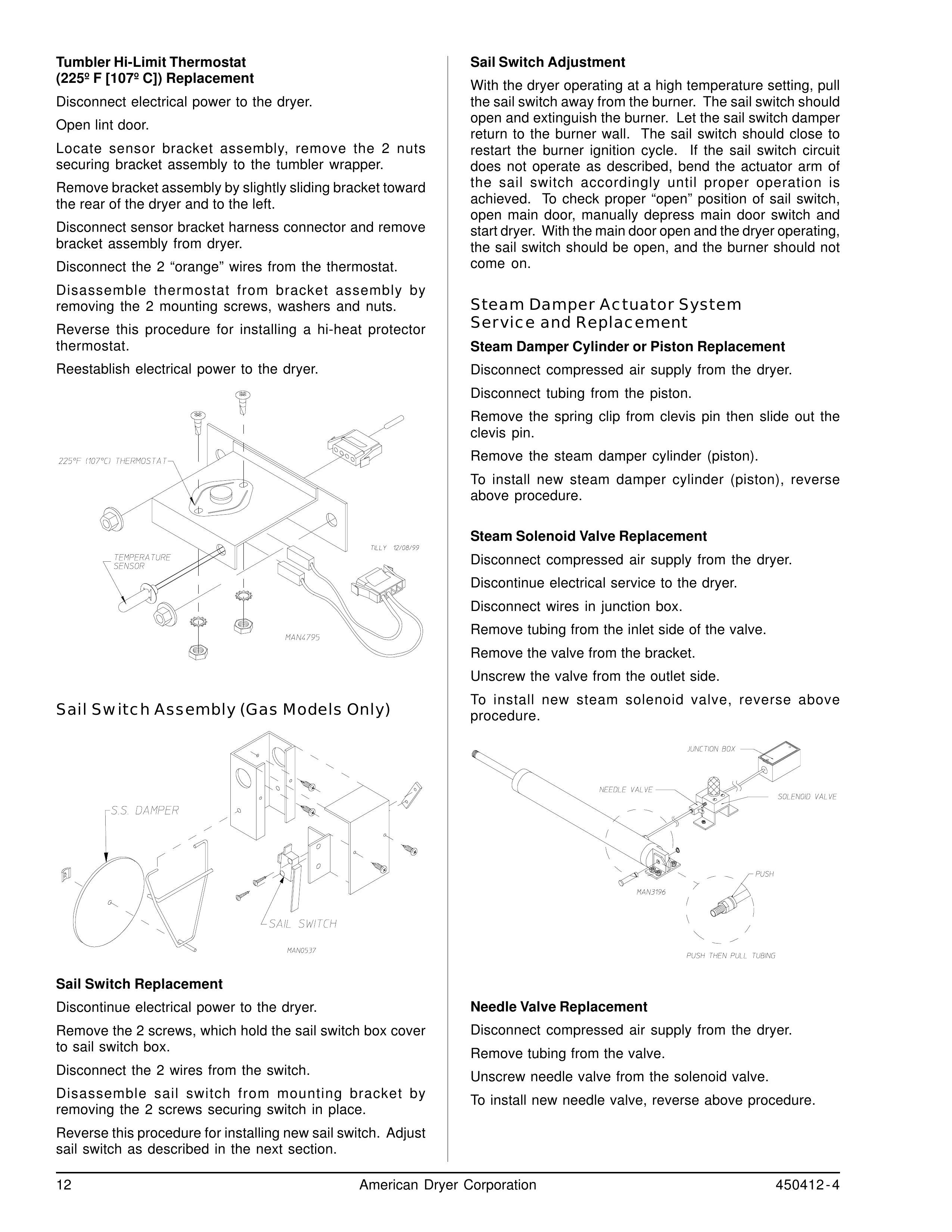 ADC ML-122 Clothes Dryer User Manual (Page 12)