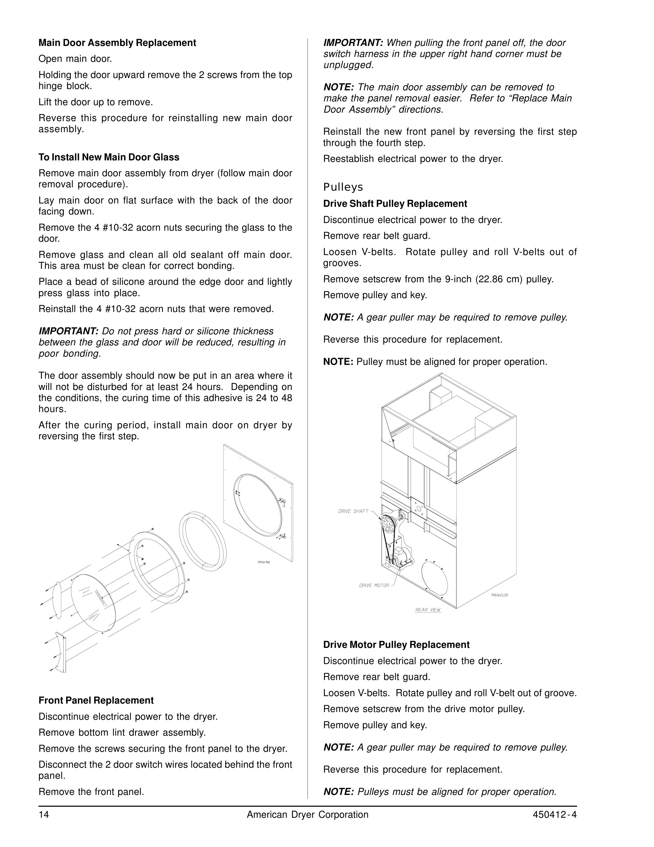 ADC ML-122 Clothes Dryer User Manual (Page 14)