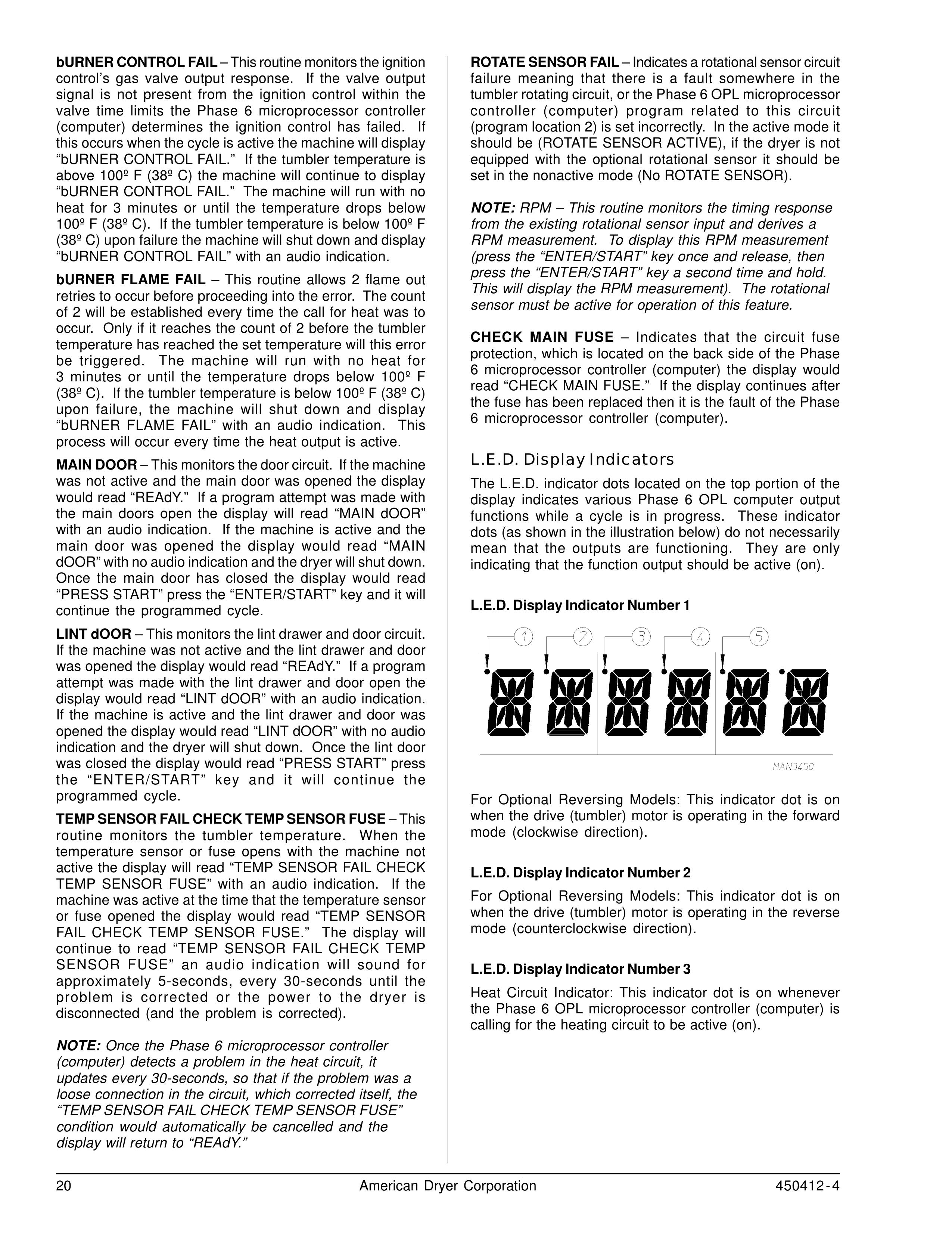 ADC ML-122 Clothes Dryer User Manual (Page 20)