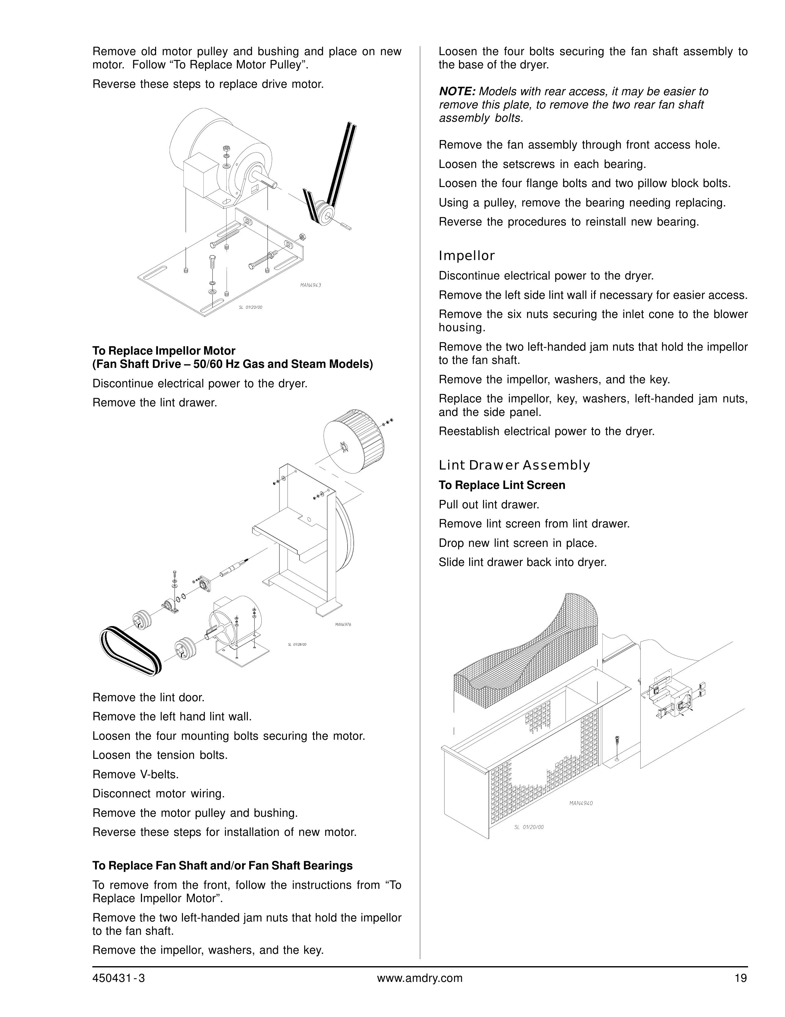 ADC ML-190 Clothes Dryer User Manual (Page 19)