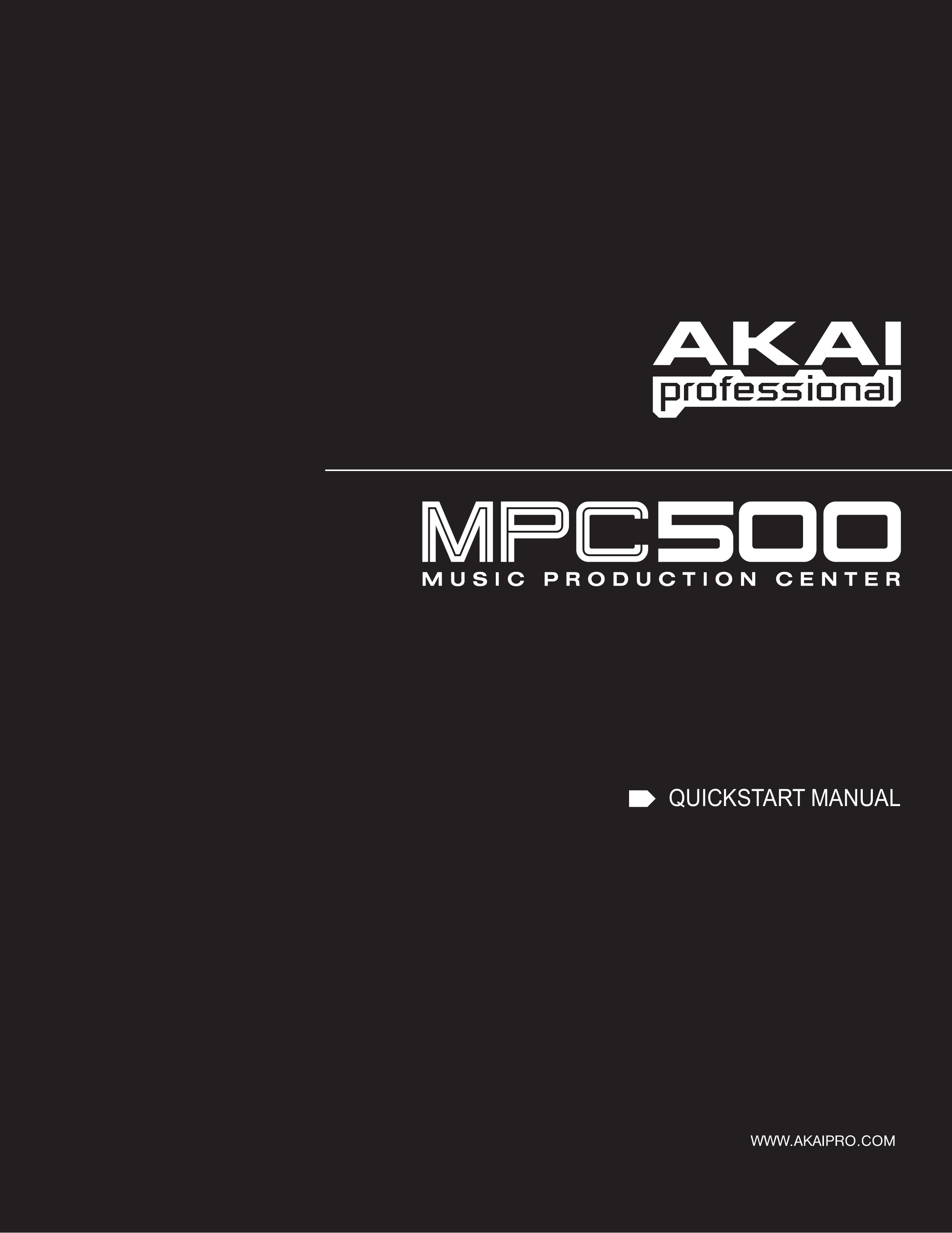 Akai MPC500 DJ Equipment User Manual (Page 1)