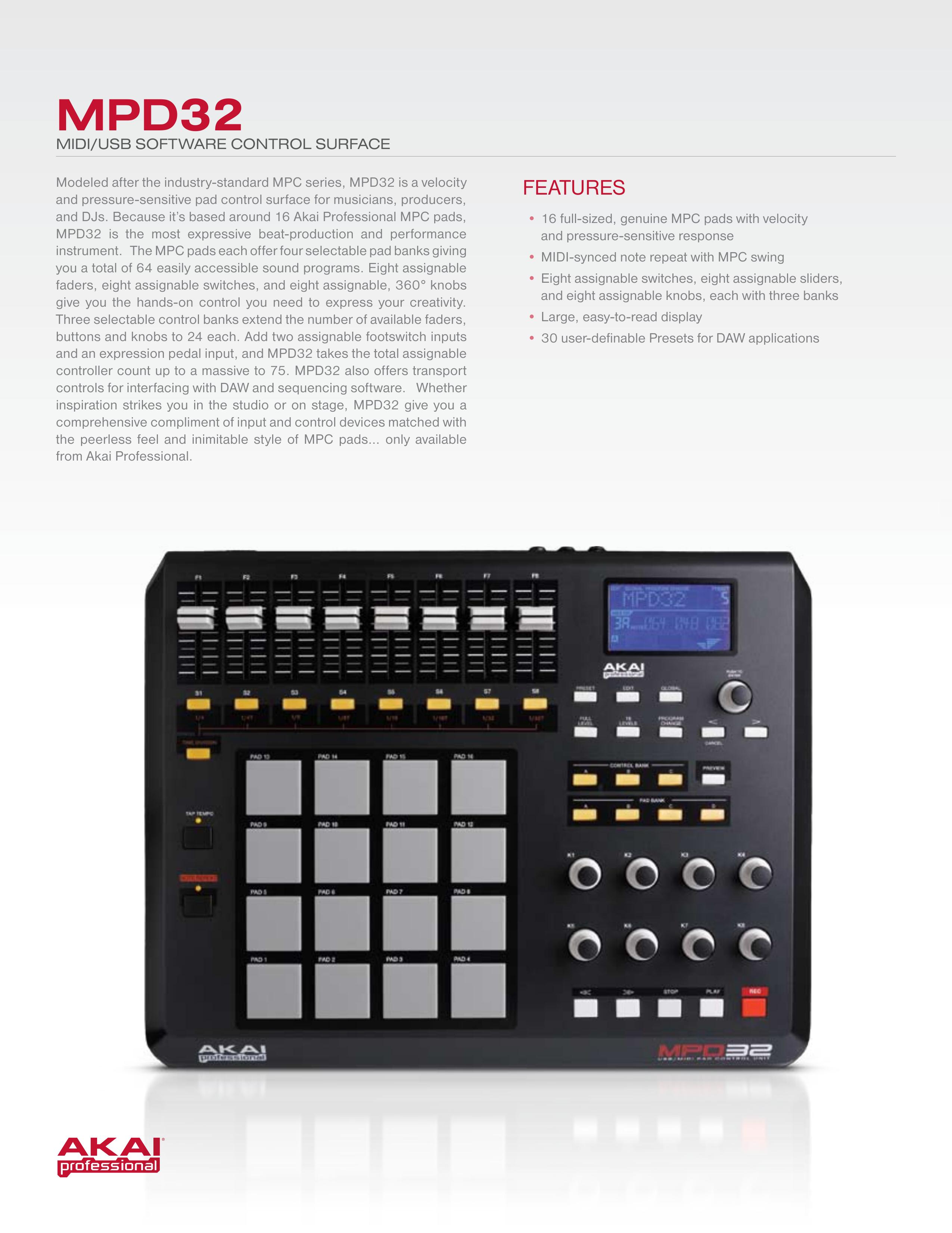 Akai MPC5000 DJ Equipment User Manual (Page 2)