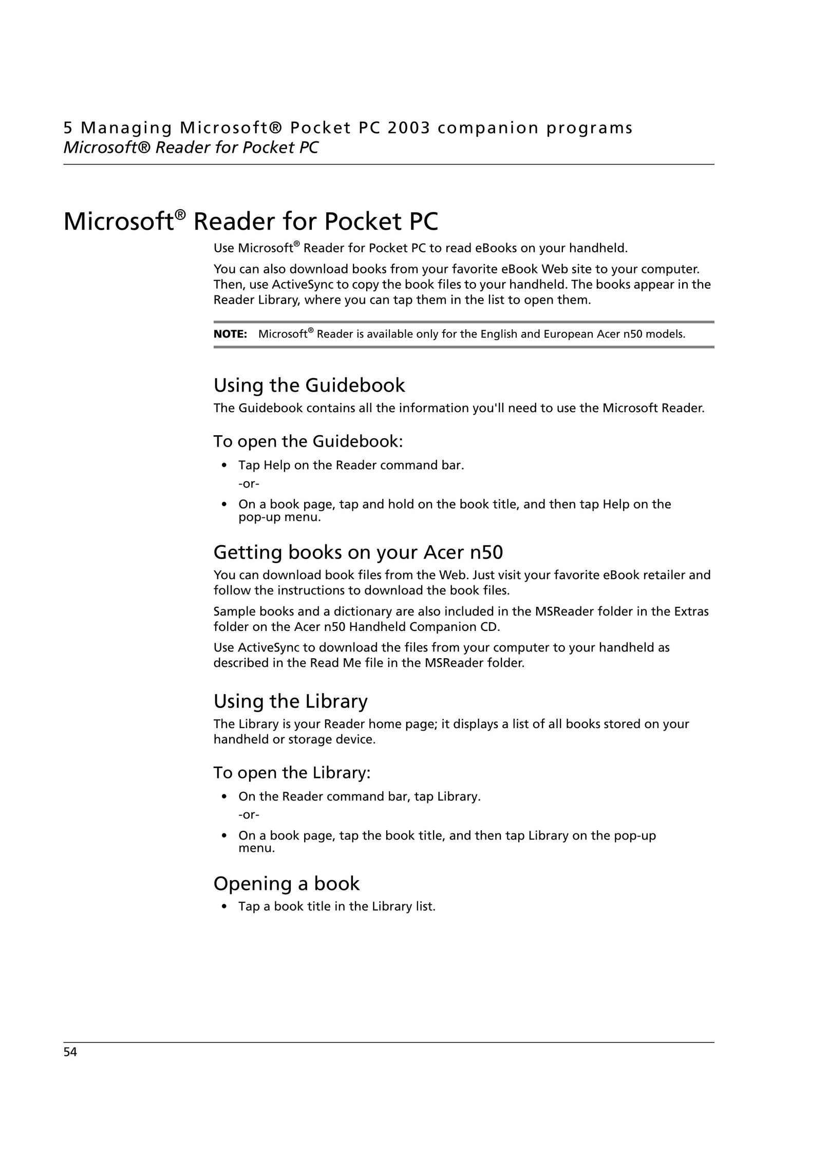 Acer n50 Headphones User Manual (Page 68)