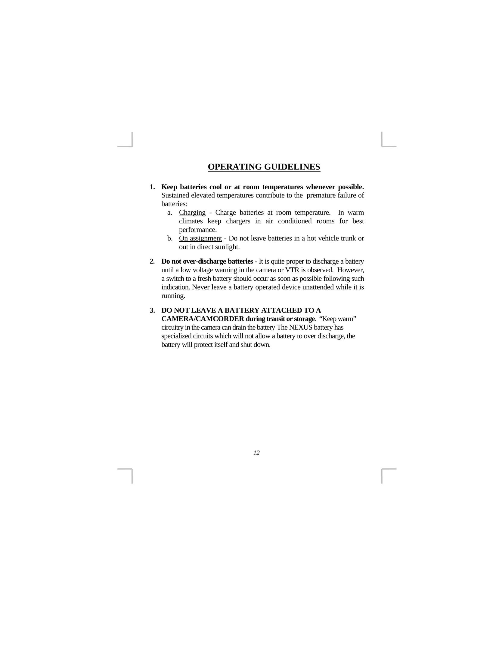 Anton/Bauer Nexus Phantom Battery Package Battery Charger User Manual (Page 14)