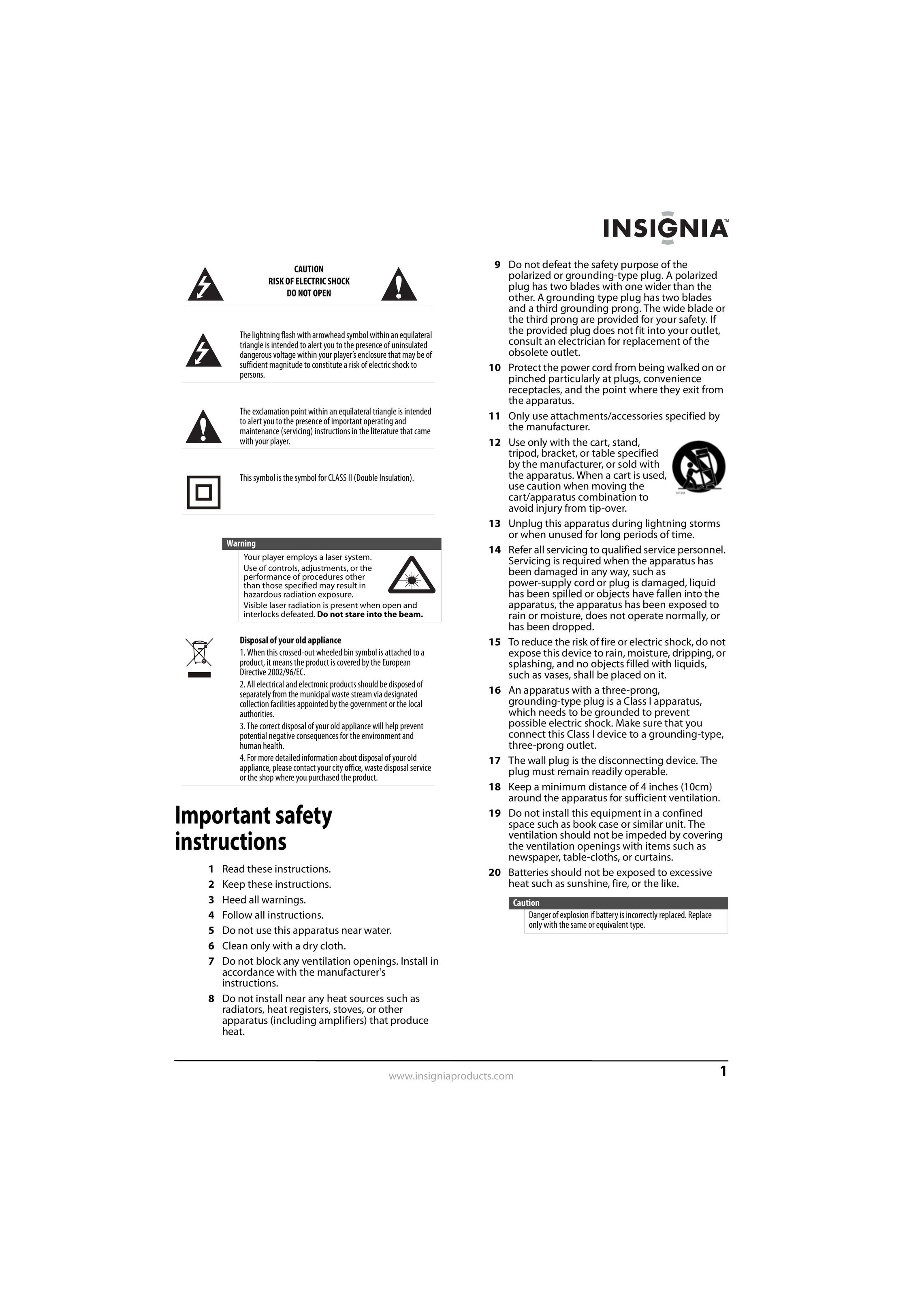 Insignia NS-BRDVD3-CA Blu-ray Player User Manual (Page 5)
