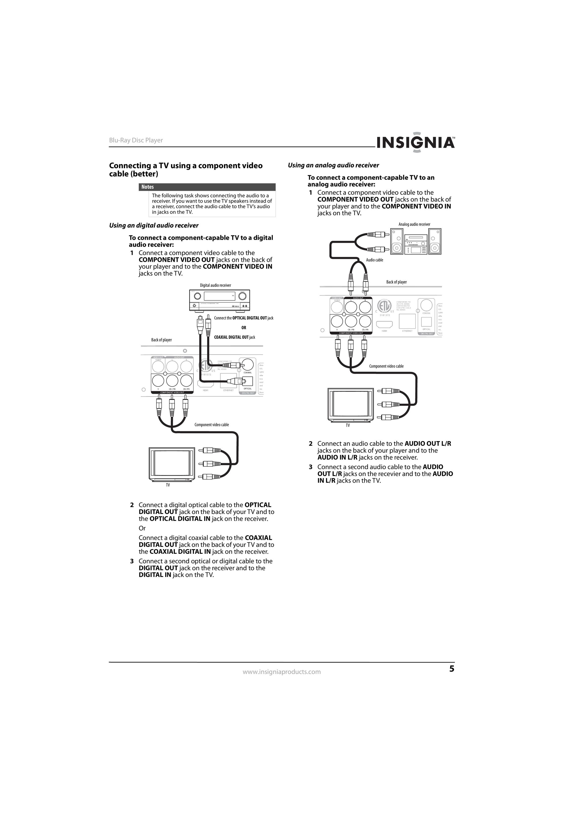 Insignia NS-BRDVD3-CA Blu-ray Player User Manual (Page 9)