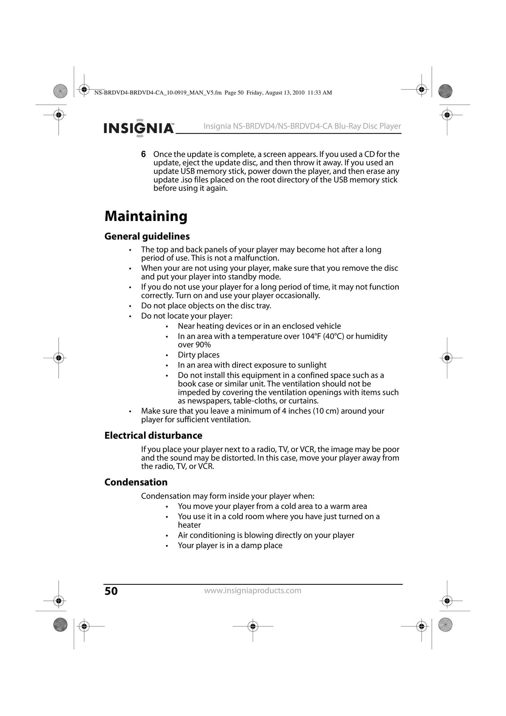 Insignia NS-BRDVD4-CA Blu-ray Player User Manual (Page 50)