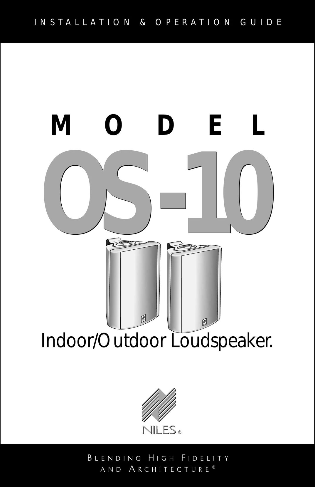 Niles Audio OS-10 Car Speaker User Manual (Page 1)