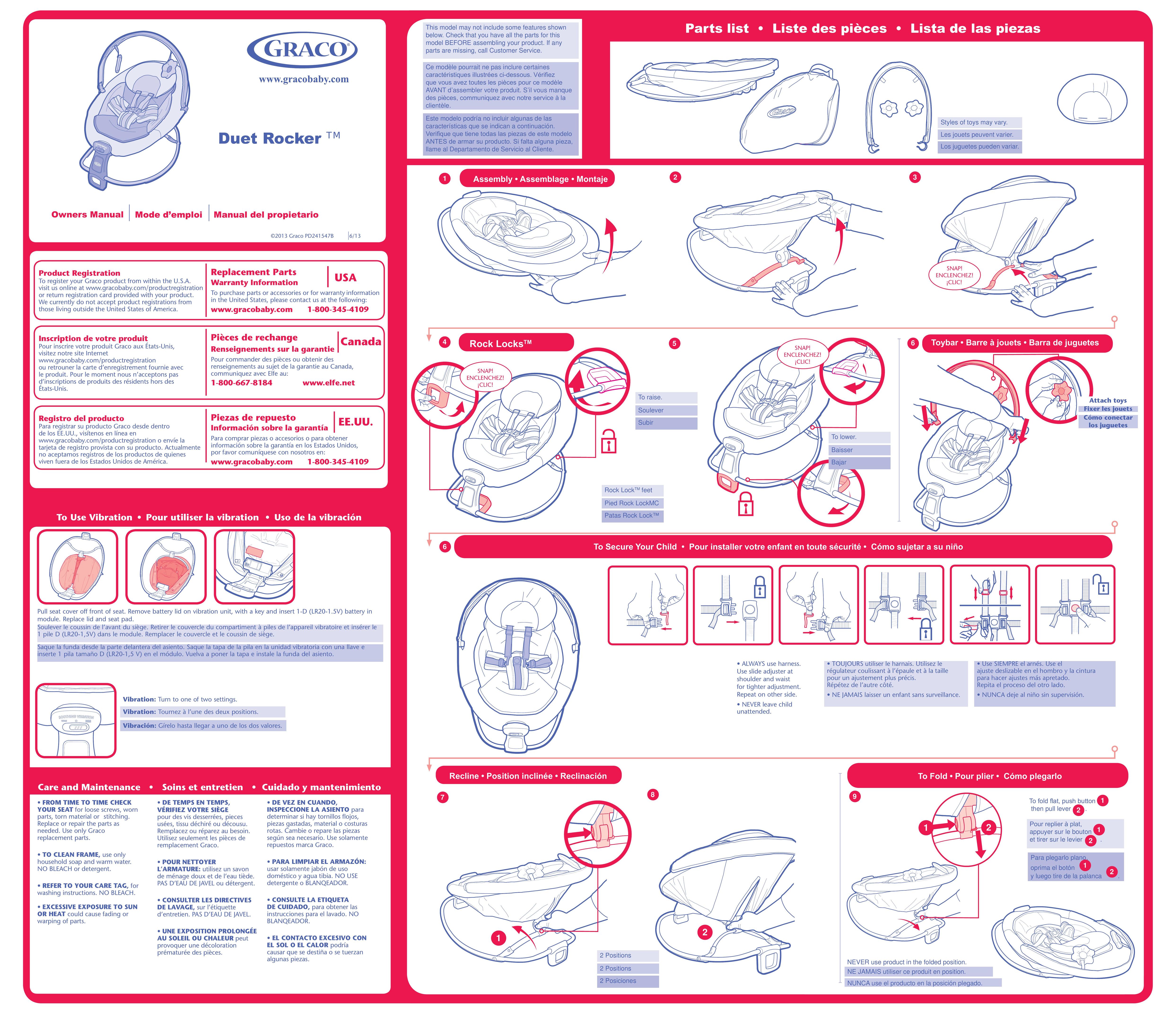 Graco PD241547B Baby Furniture User Manual (Page 1)