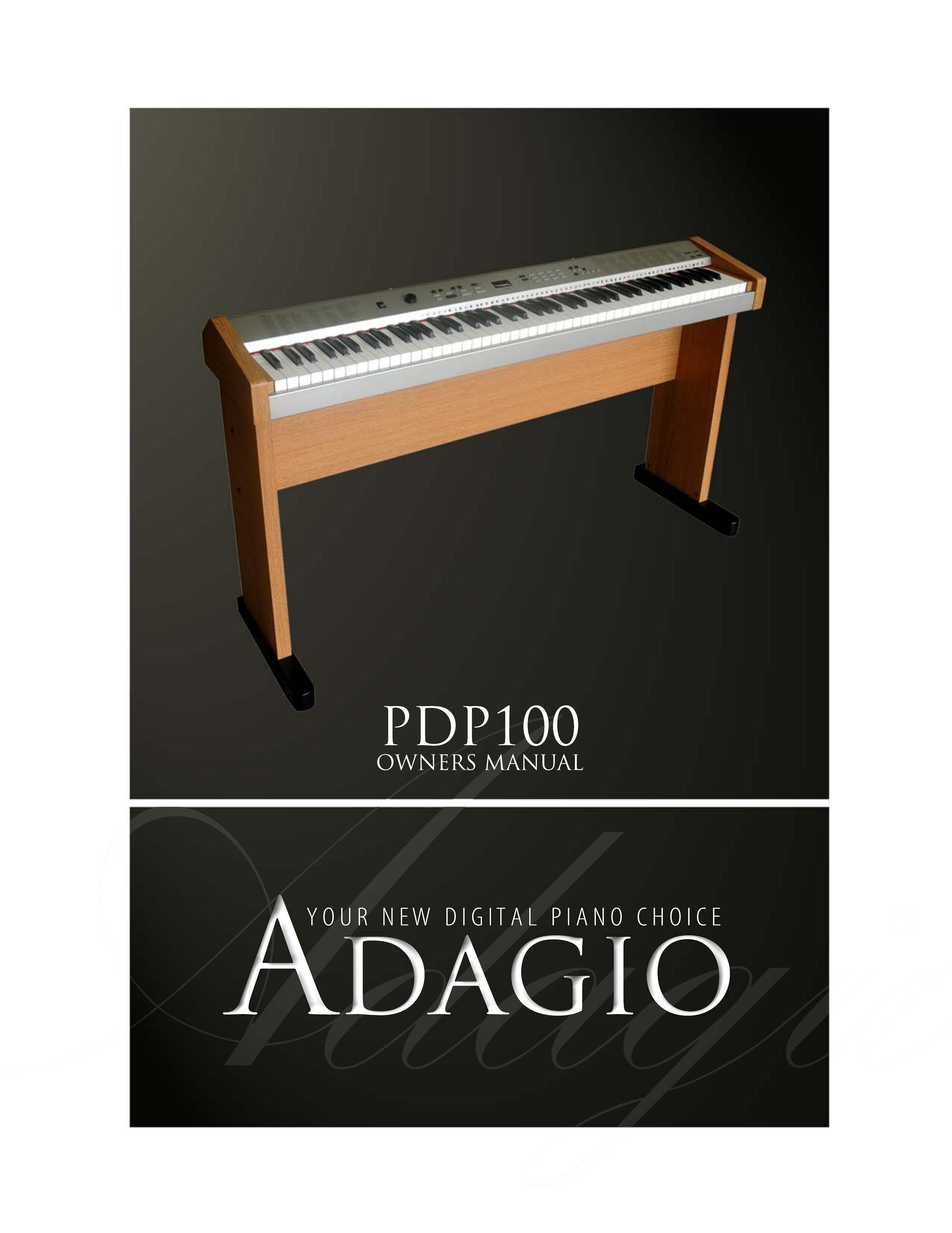 Adagio Teas PDP100 Electronic Keyboard User Manual (Page 1)