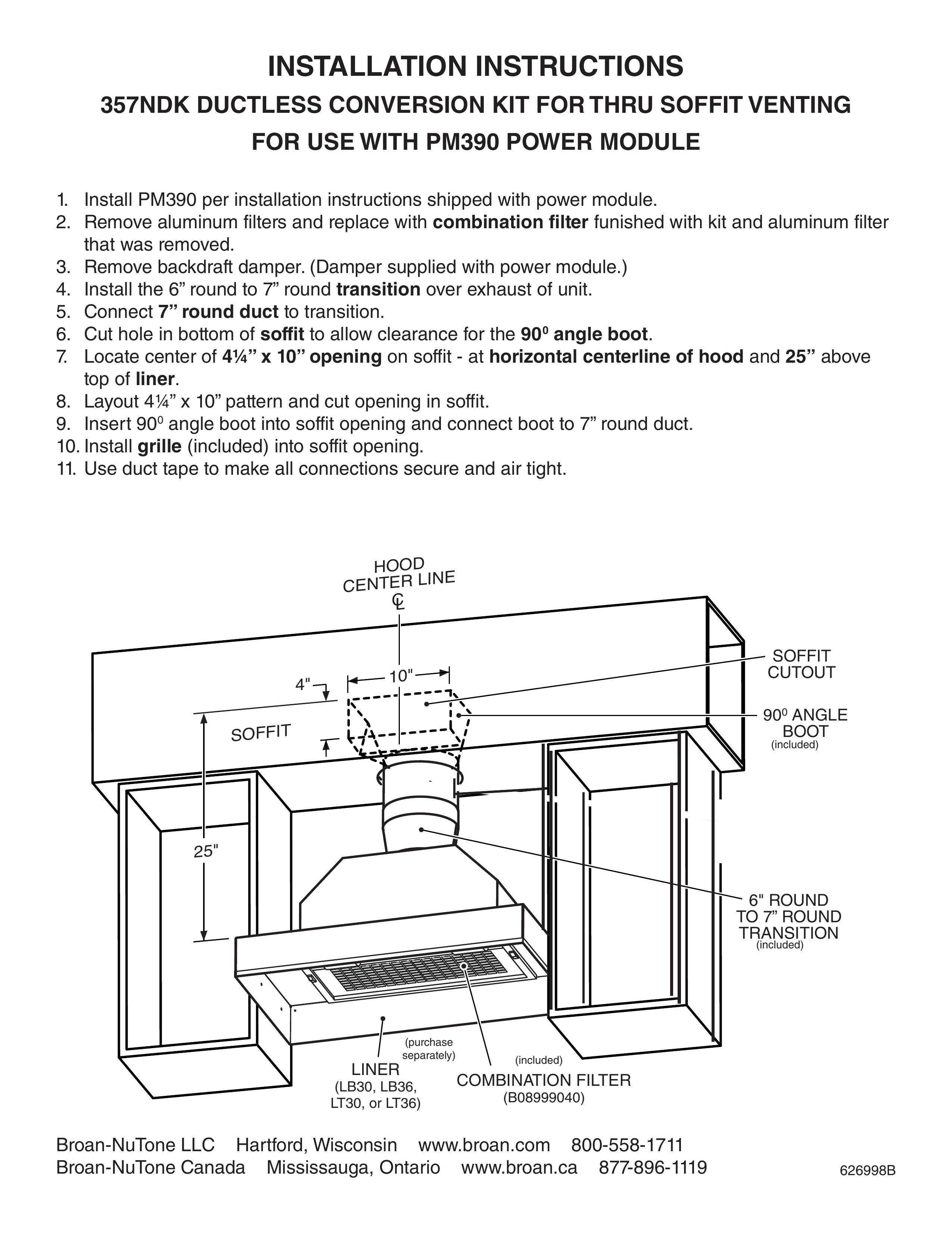 Broan PM390 Electric Grill User Manual (Page 1)