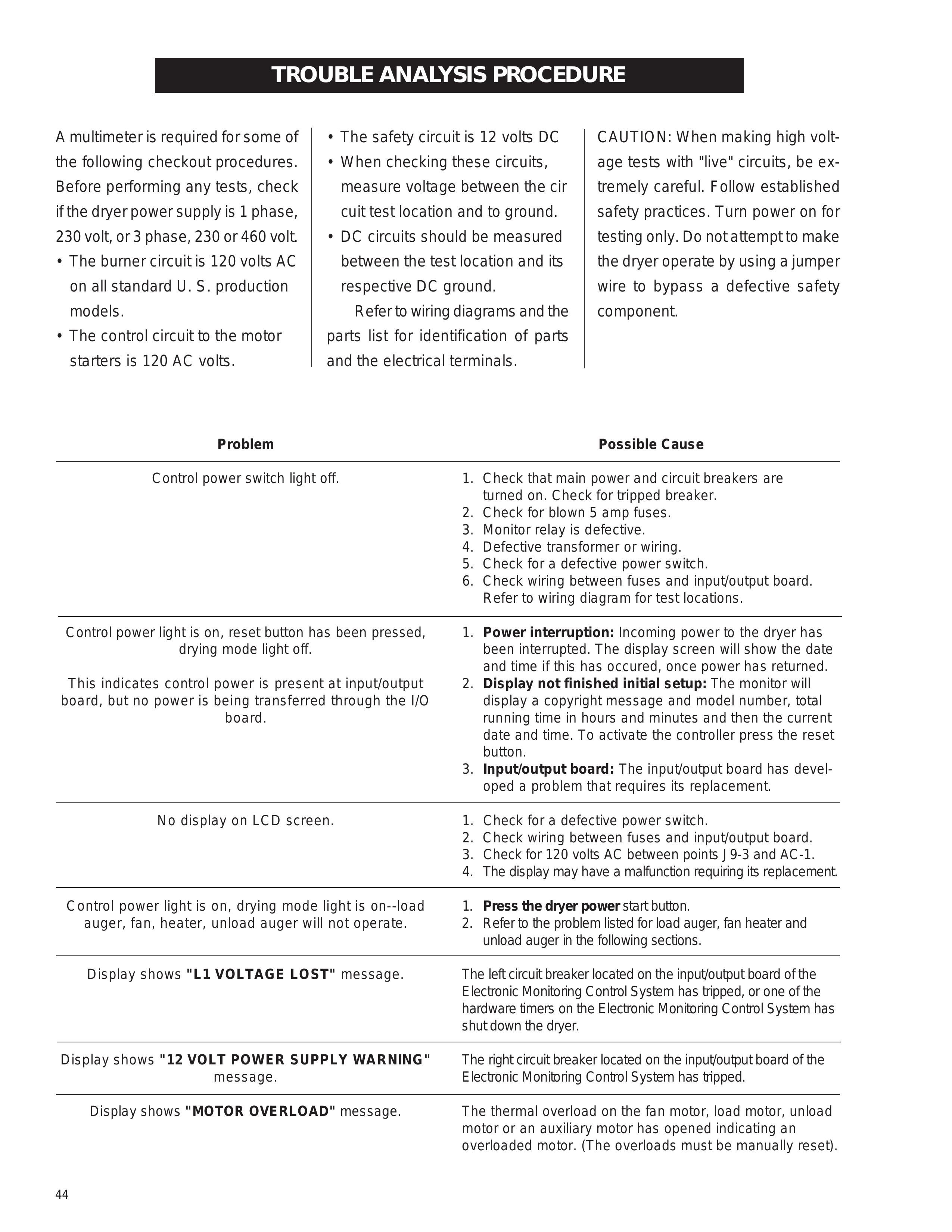 Airstream PNEG-343 Clothes Dryer User Manual (Page 44)