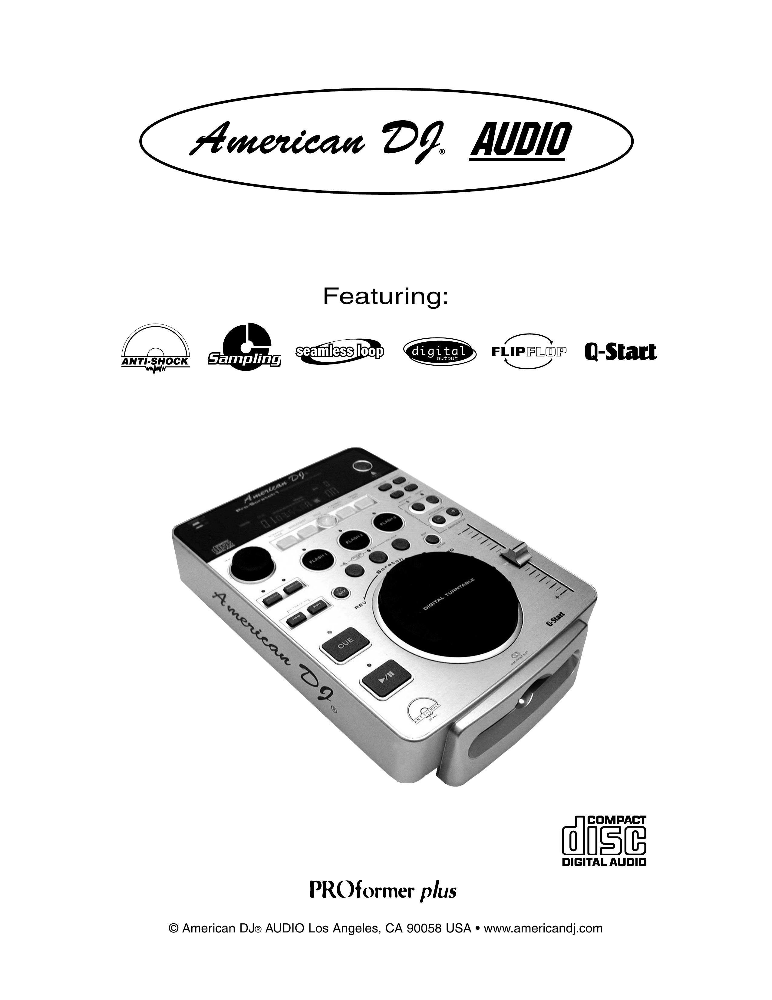 American Audio Pro Scratch 1 DJ Equipment User Manual (Page 1)