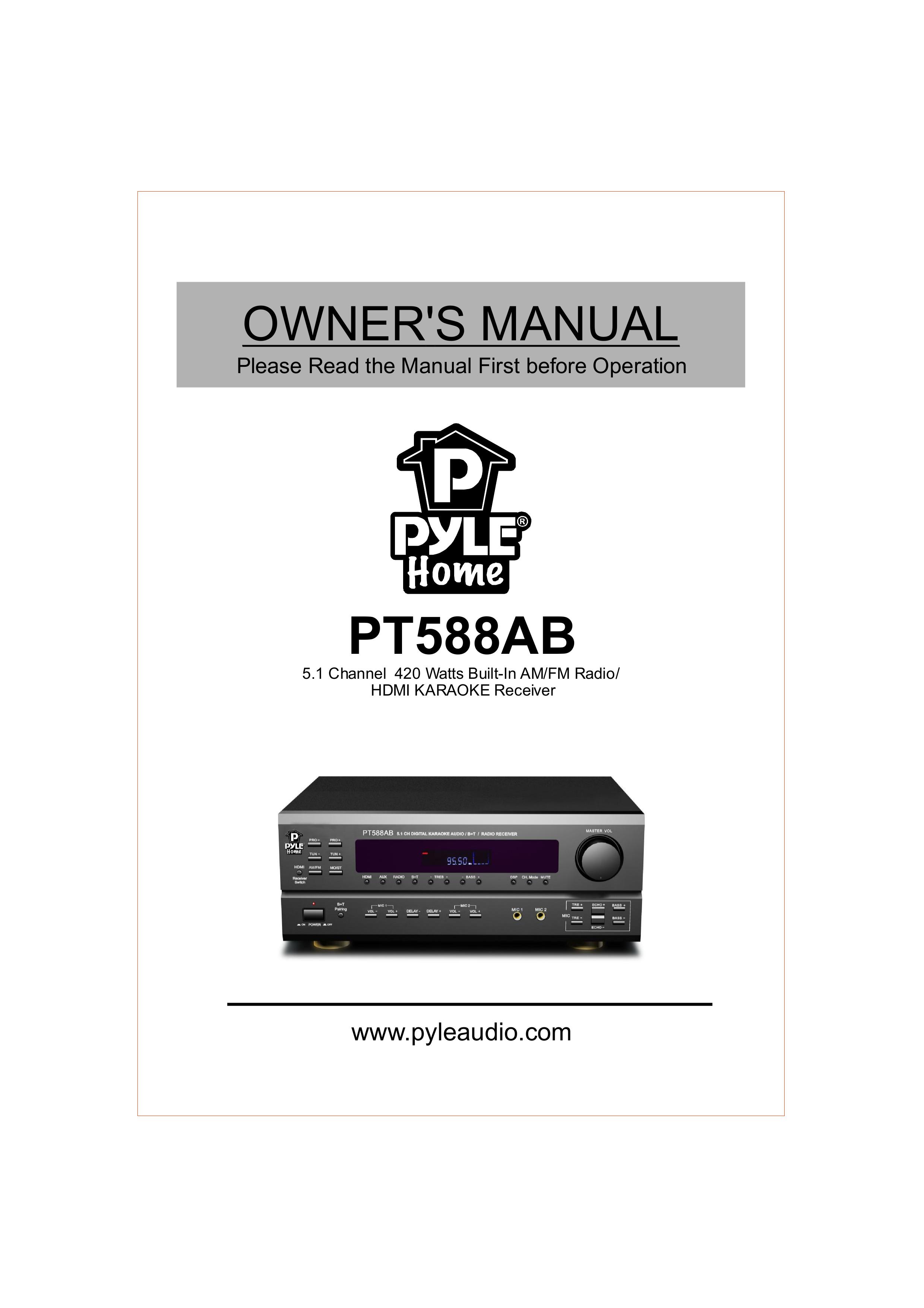 PYLE Audio PT588AB Karaoke Machine User Manual (Page 1)
