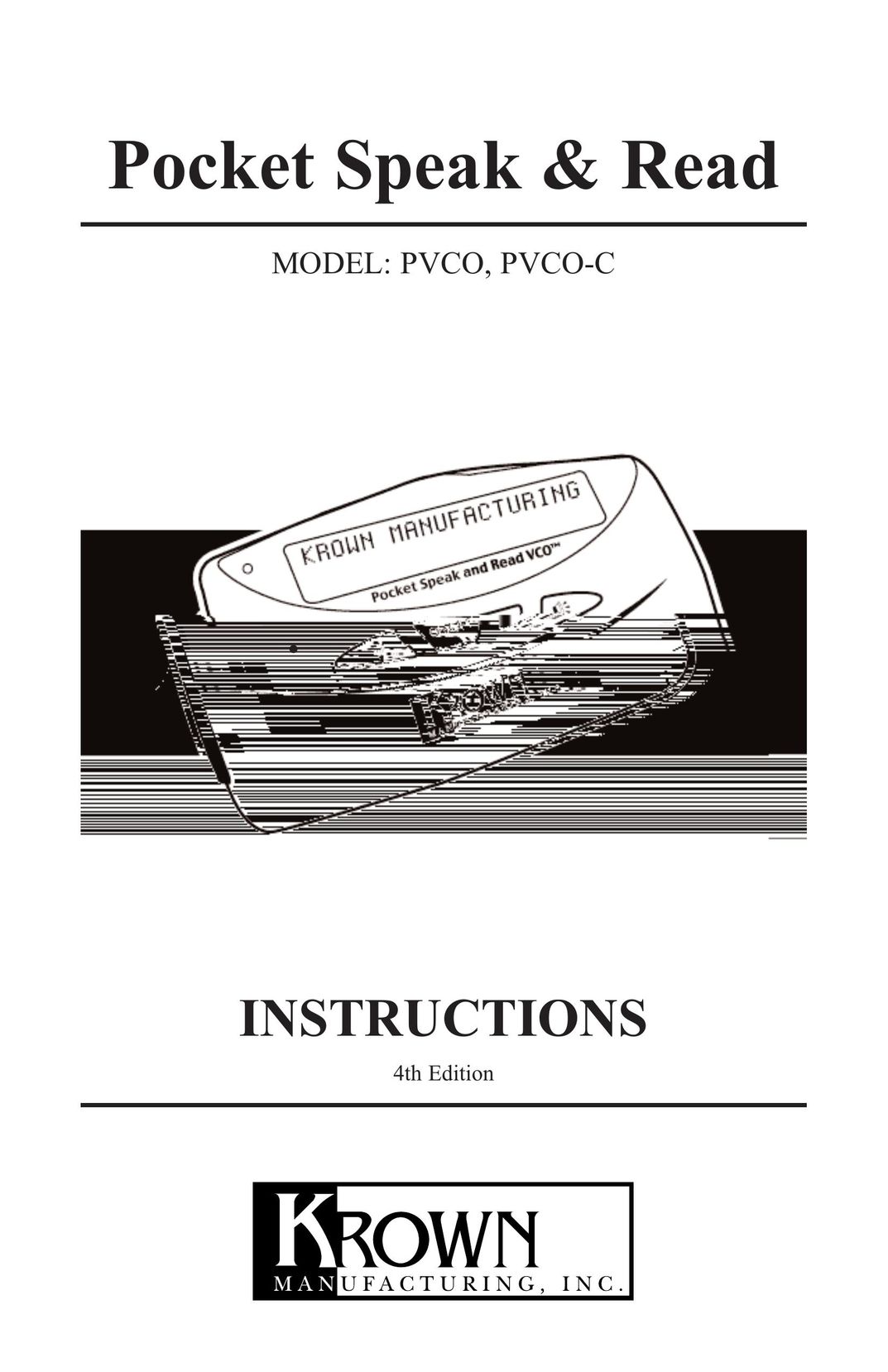 Krown Manufacturing PVCO-C Telephone User Manual (Page 1)