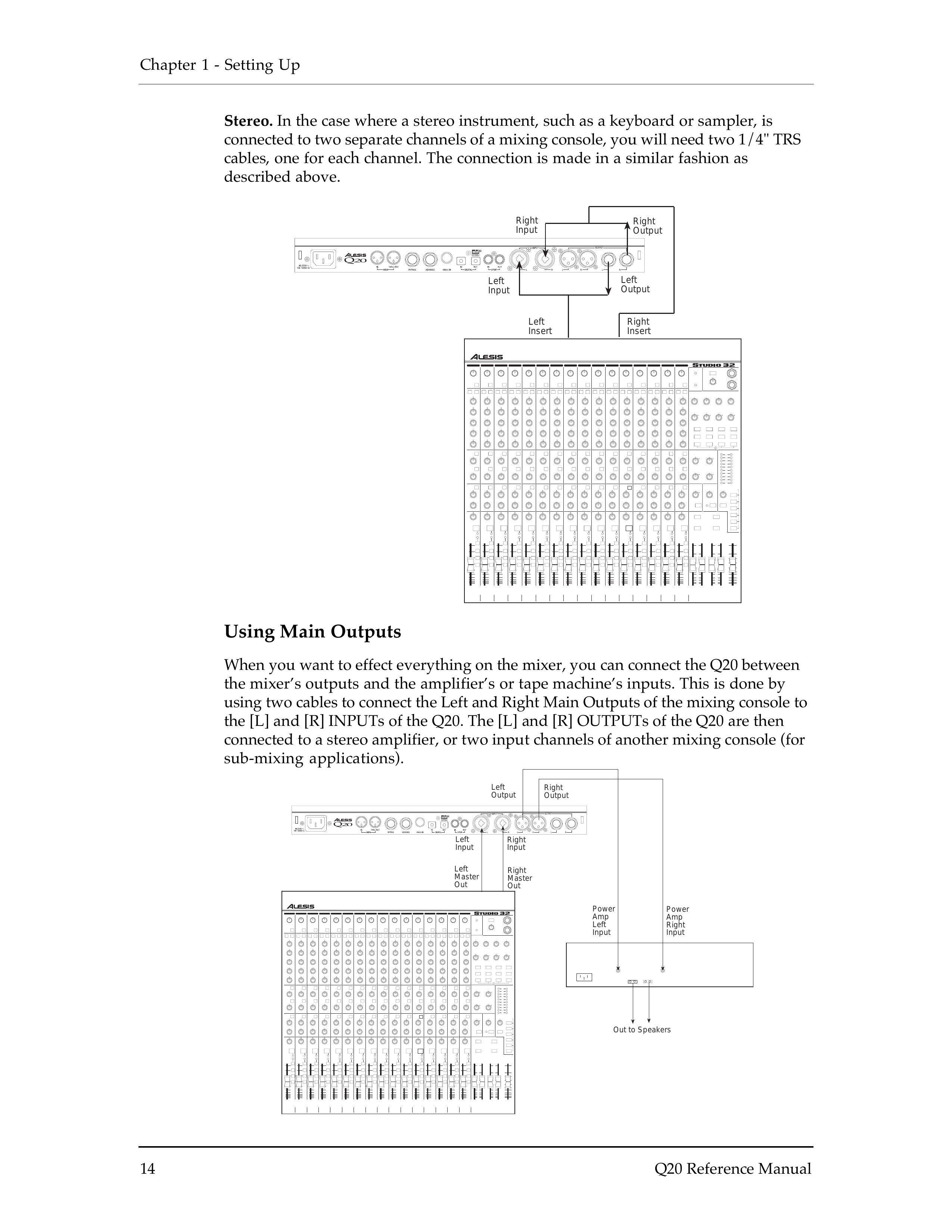 Alesis Q20 DJ Equipment User Manual (Page 16)