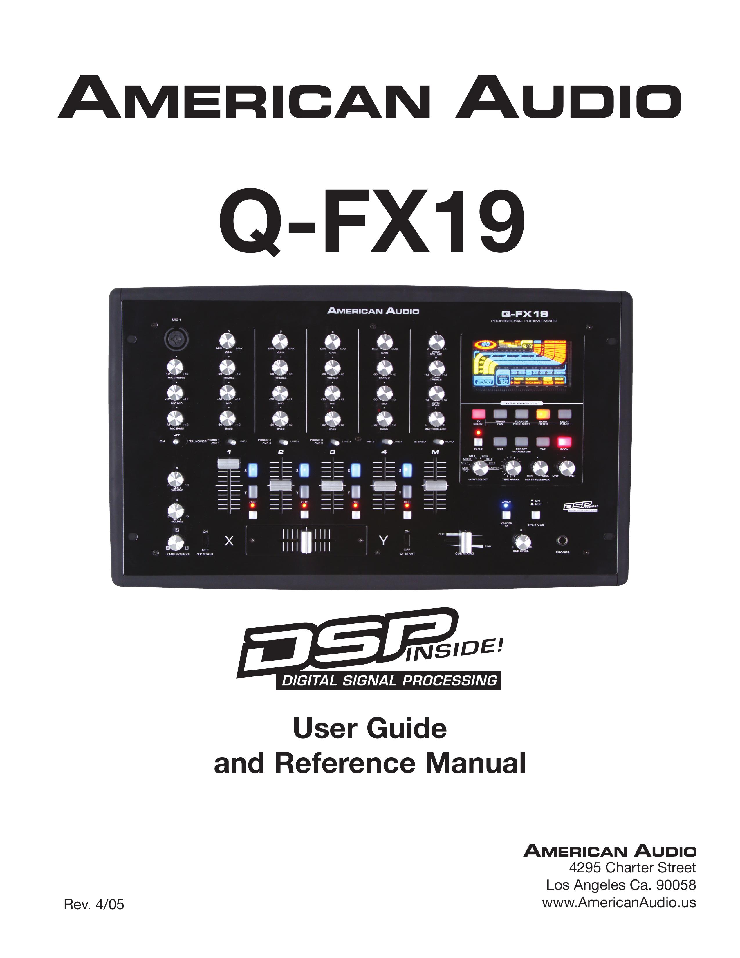American Audio Q-FX19 Musical Instrument User Manual (Page 1)