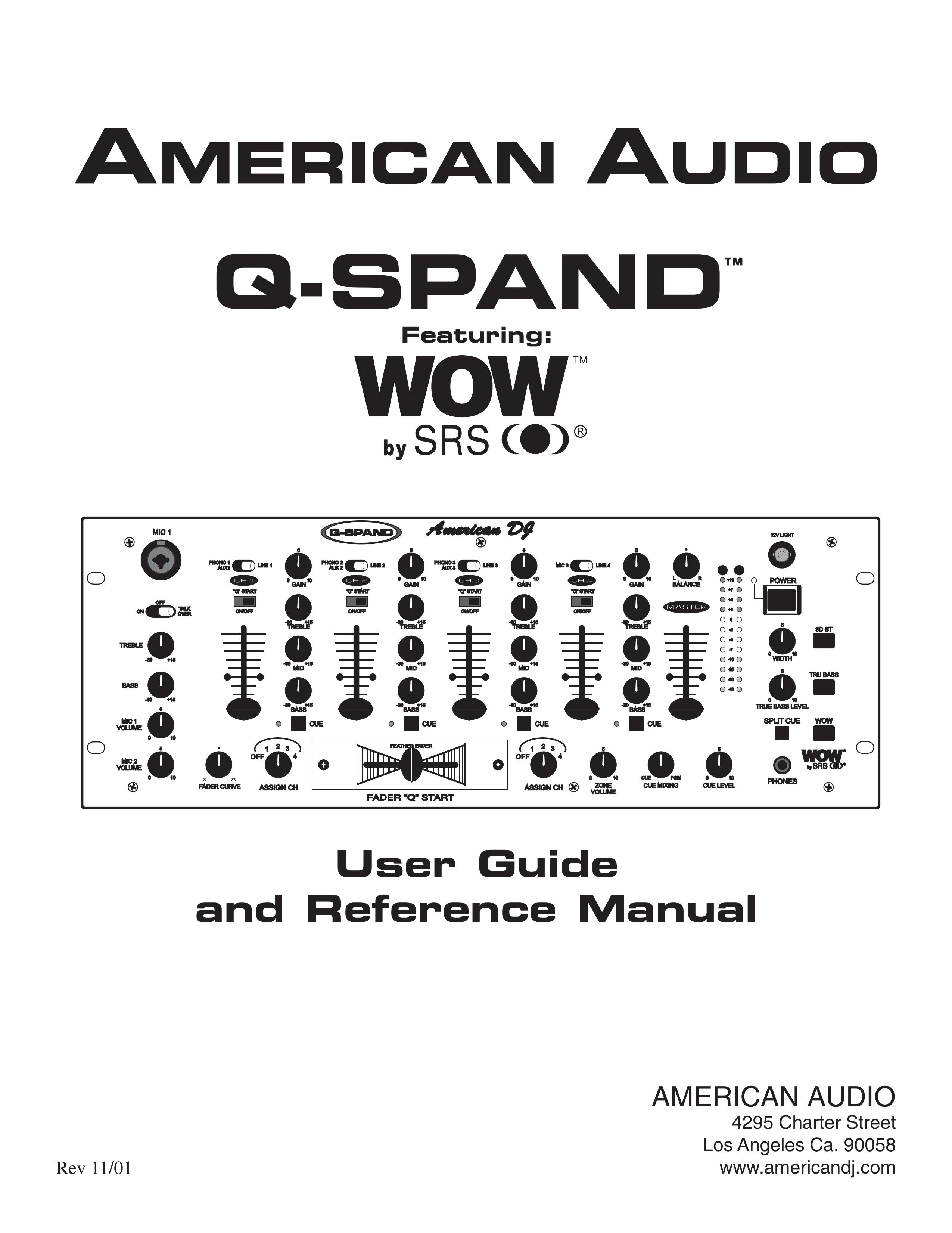 American Audio Q-SPAND DJ Equipment User Manual (Page 1)