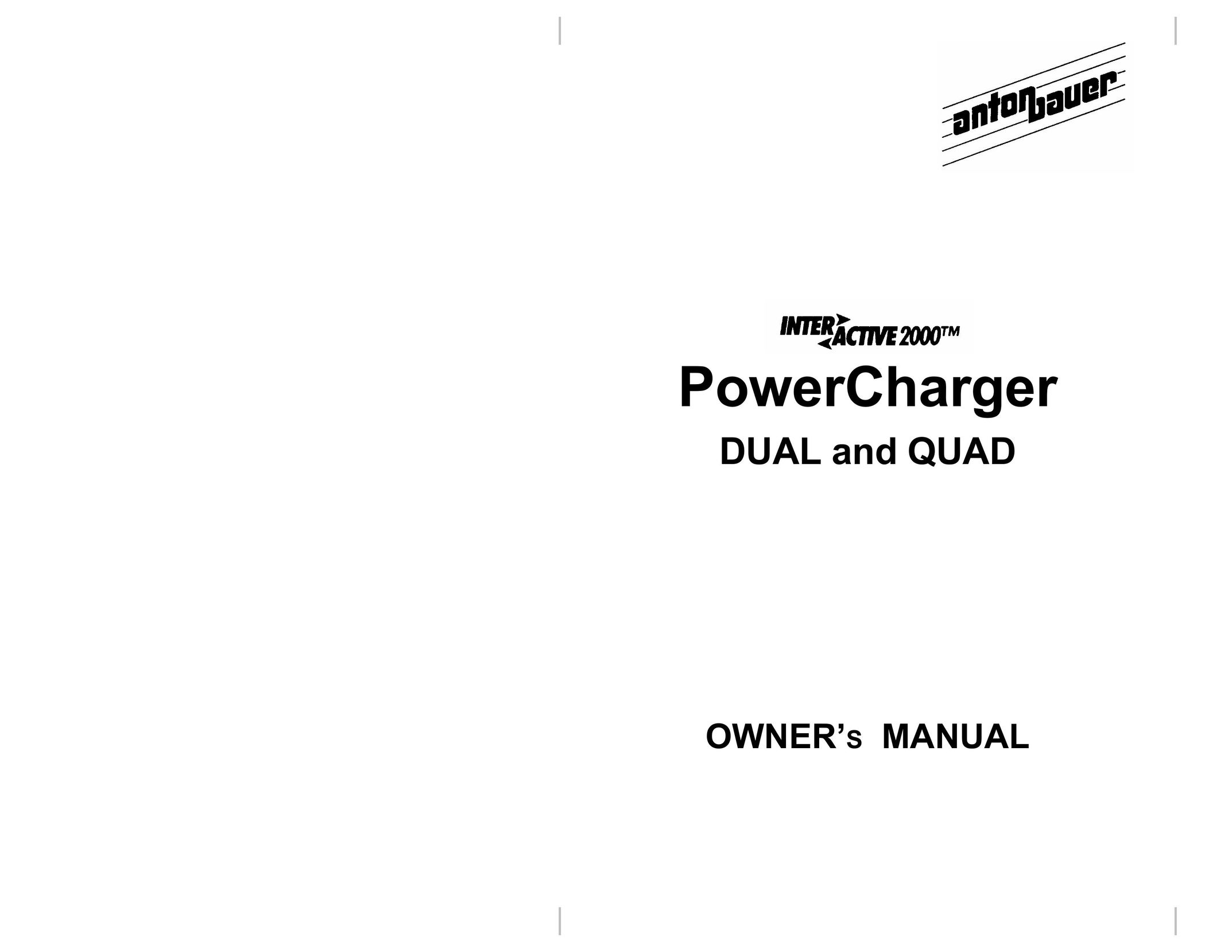 Anton/Bauer QUAD 2702 Battery Charger User Manual (Page 1)