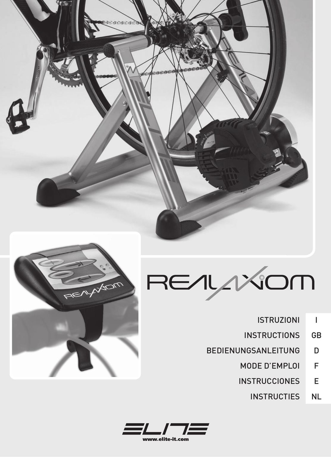 Elite Real AXIOM Exercise Bike User Manual (Page 1)