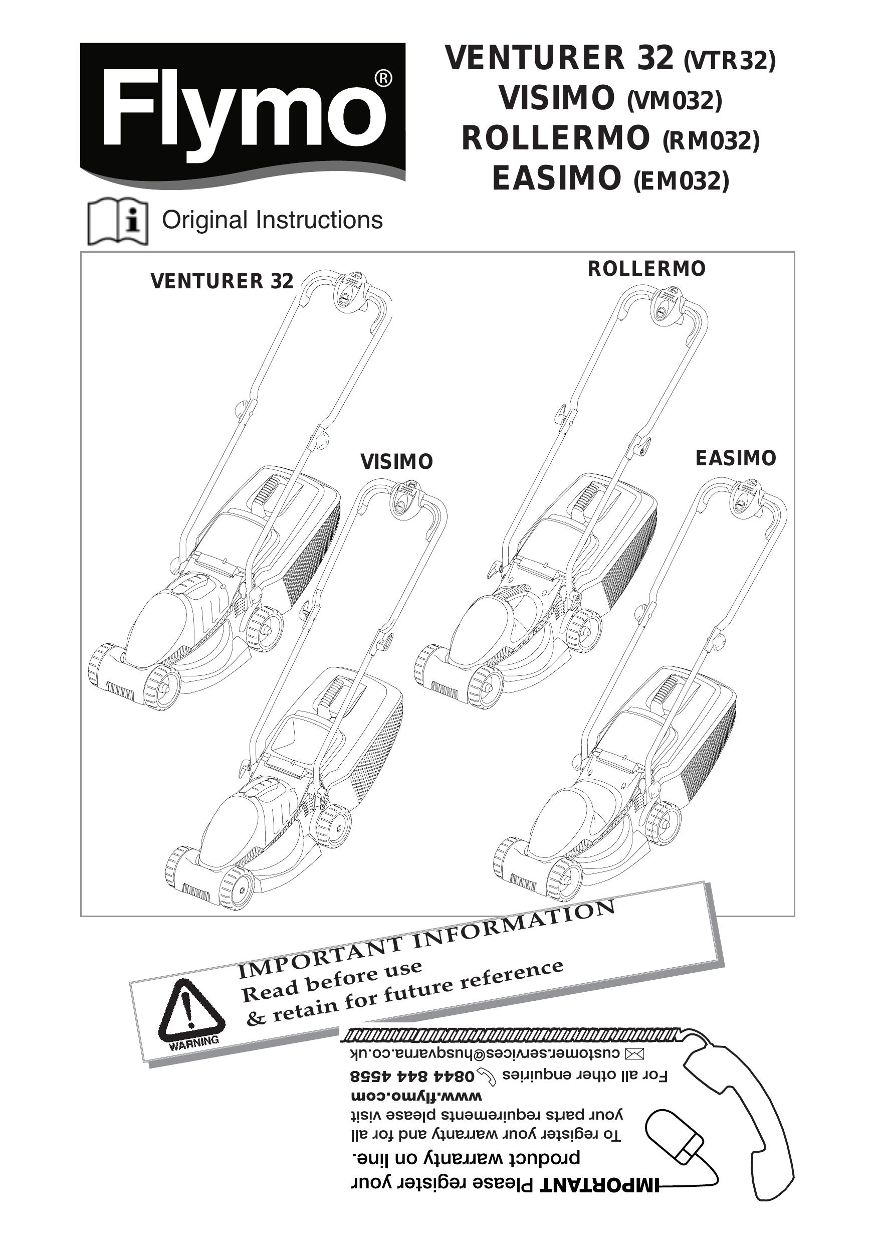 Flymo RM032 Lawn Mower User Manual (Page 1)
