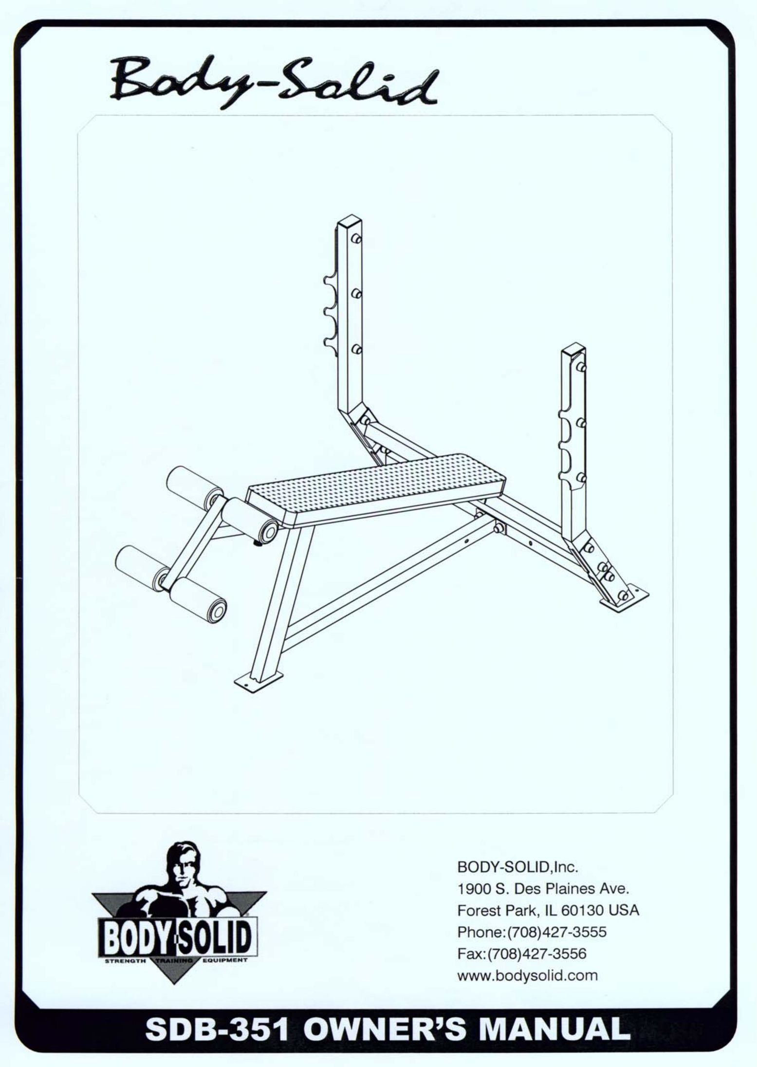 Body Solid SDB-351 Fitness Equipment User Manual (Page 1)