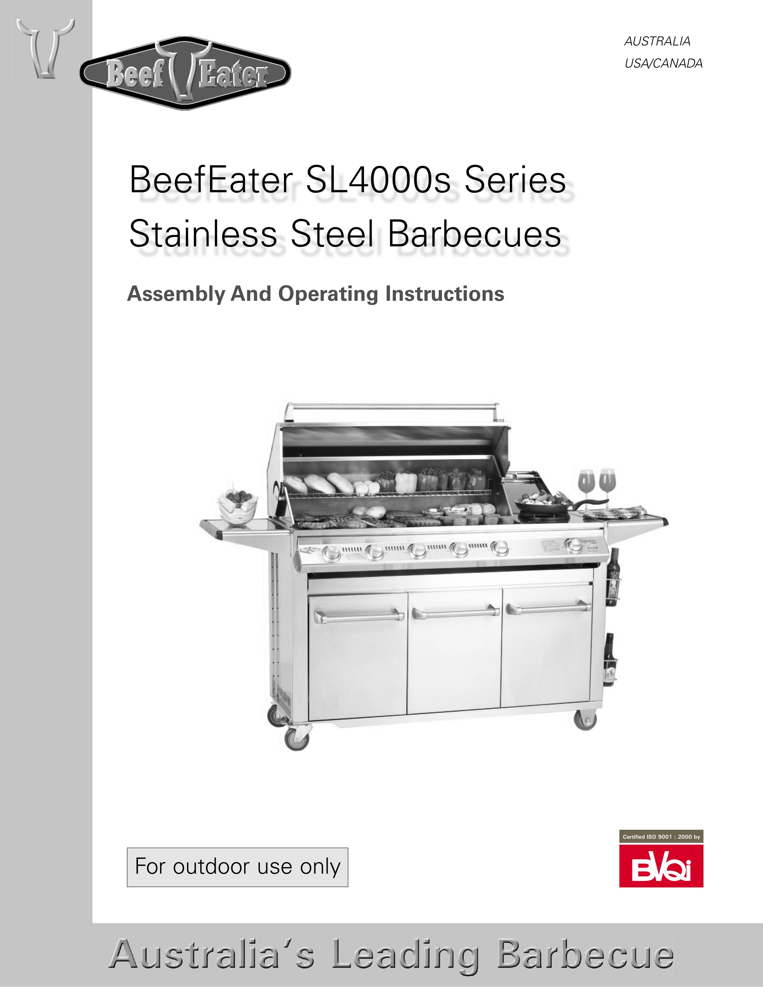 BeefEater SL4000s Charcoal Grill User Manual (Page 1)
