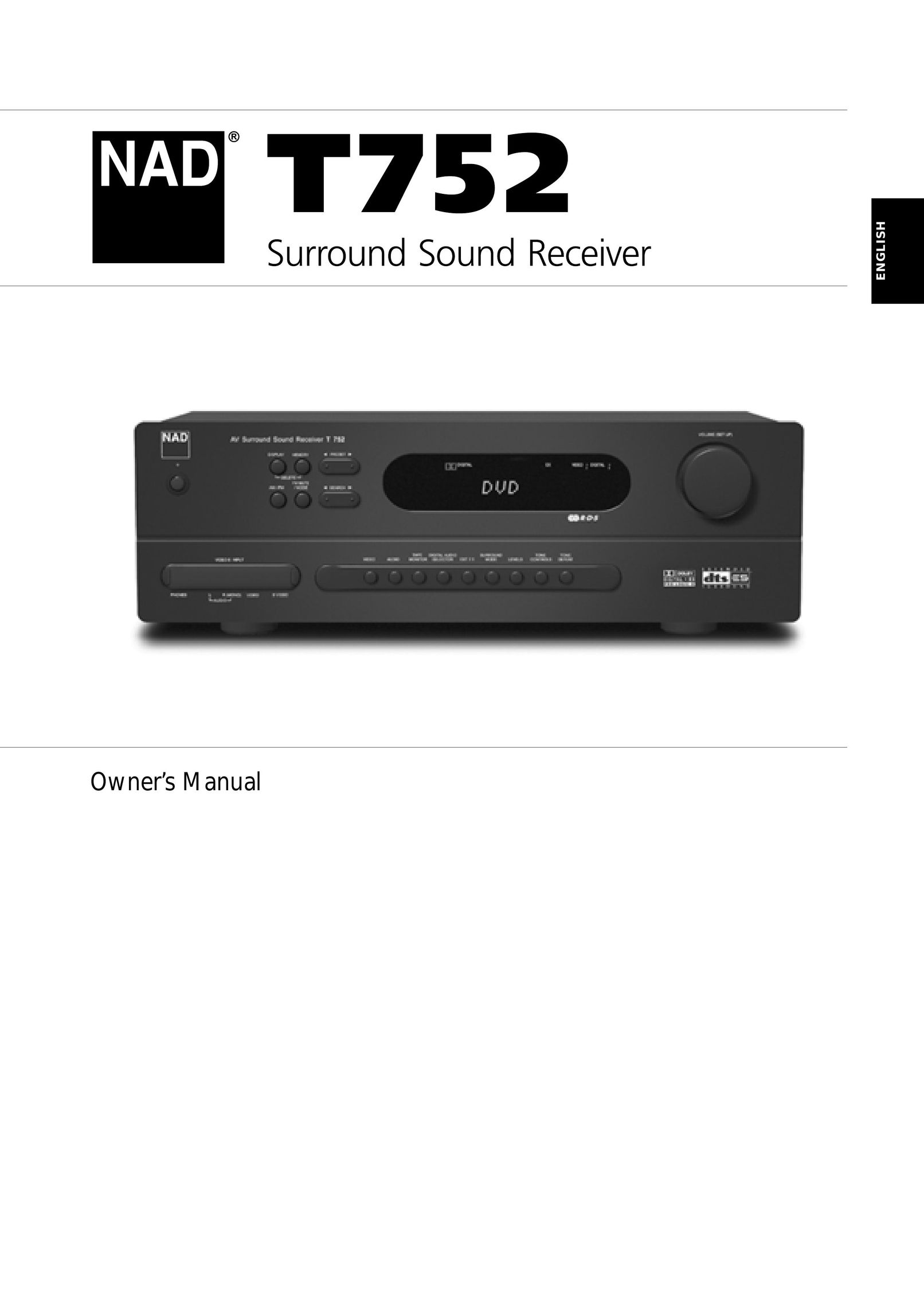 Integra T752 Stereo Receiver User Manual (Page 1)