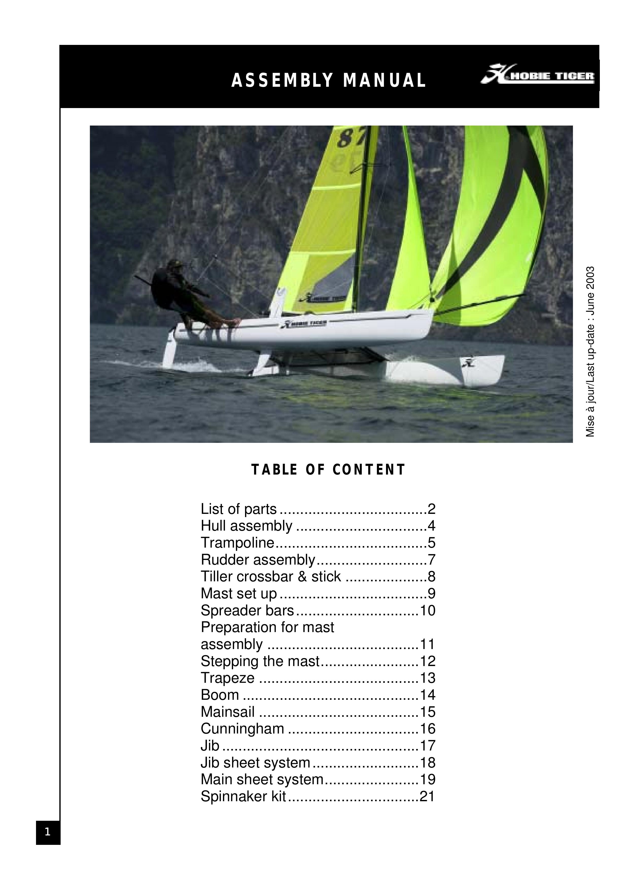 Hobie Tiger Boat User Manual (Page 1)