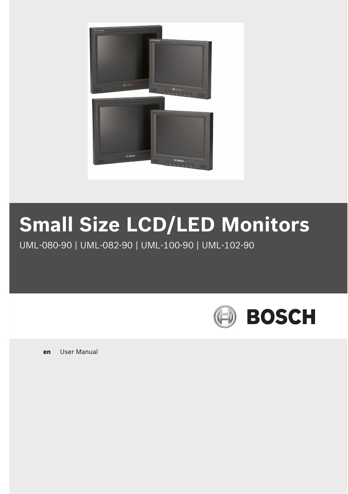 Bosch Appliances UML-082-90 Computer Monitor User Manual (Page 1)