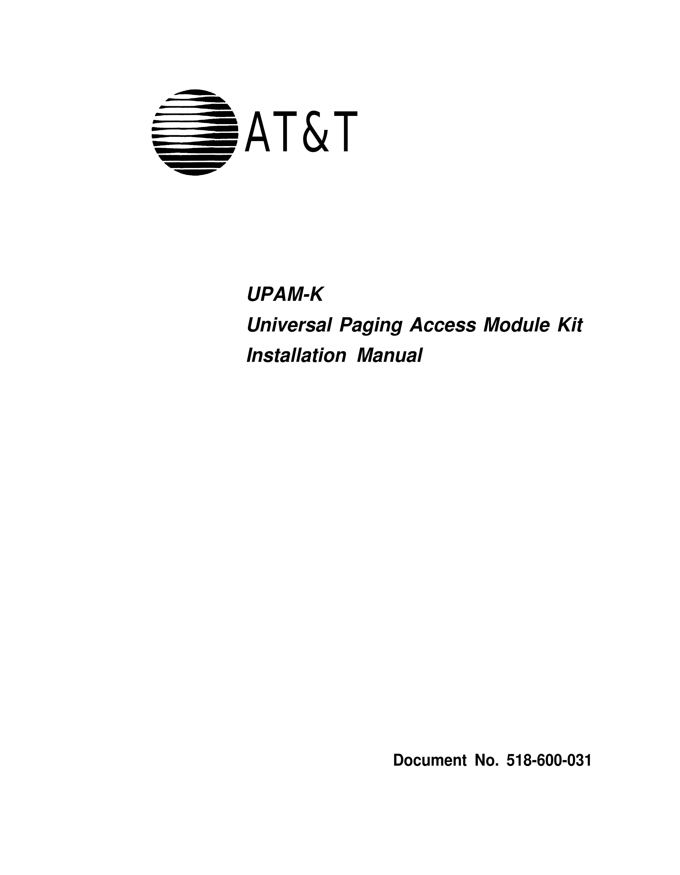 AT&T UPAM-K Drums User Manual (Page 1)