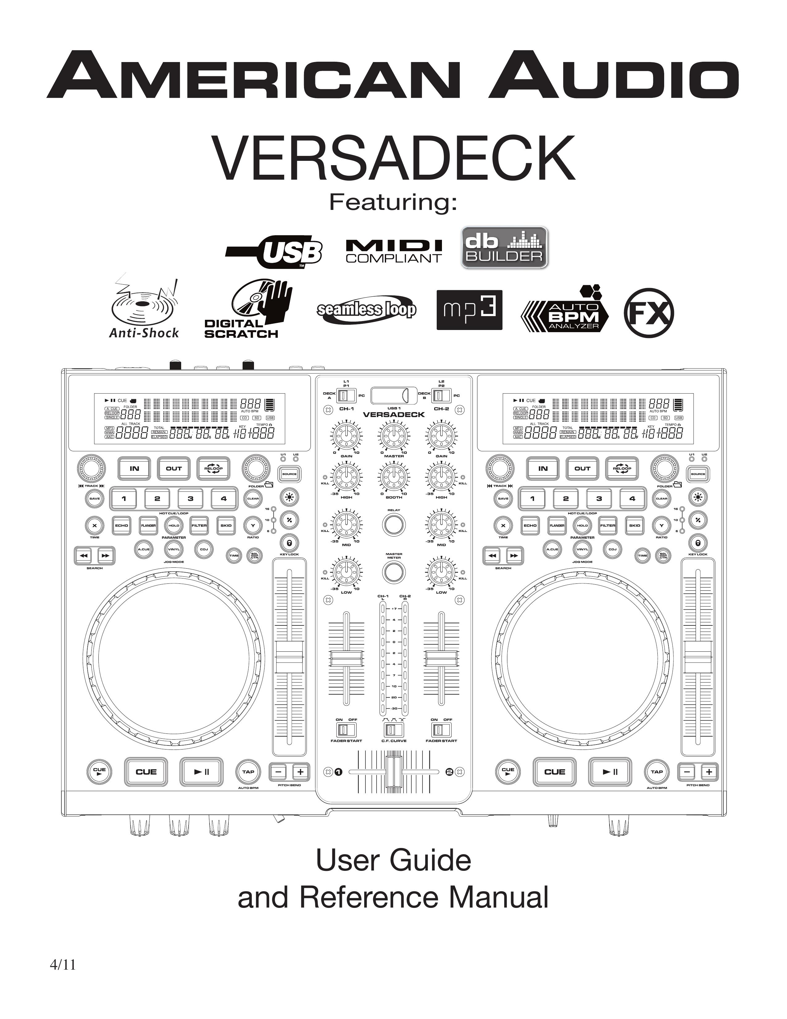 American Audio Versadeck DJ Equipment User Manual (Page 1)