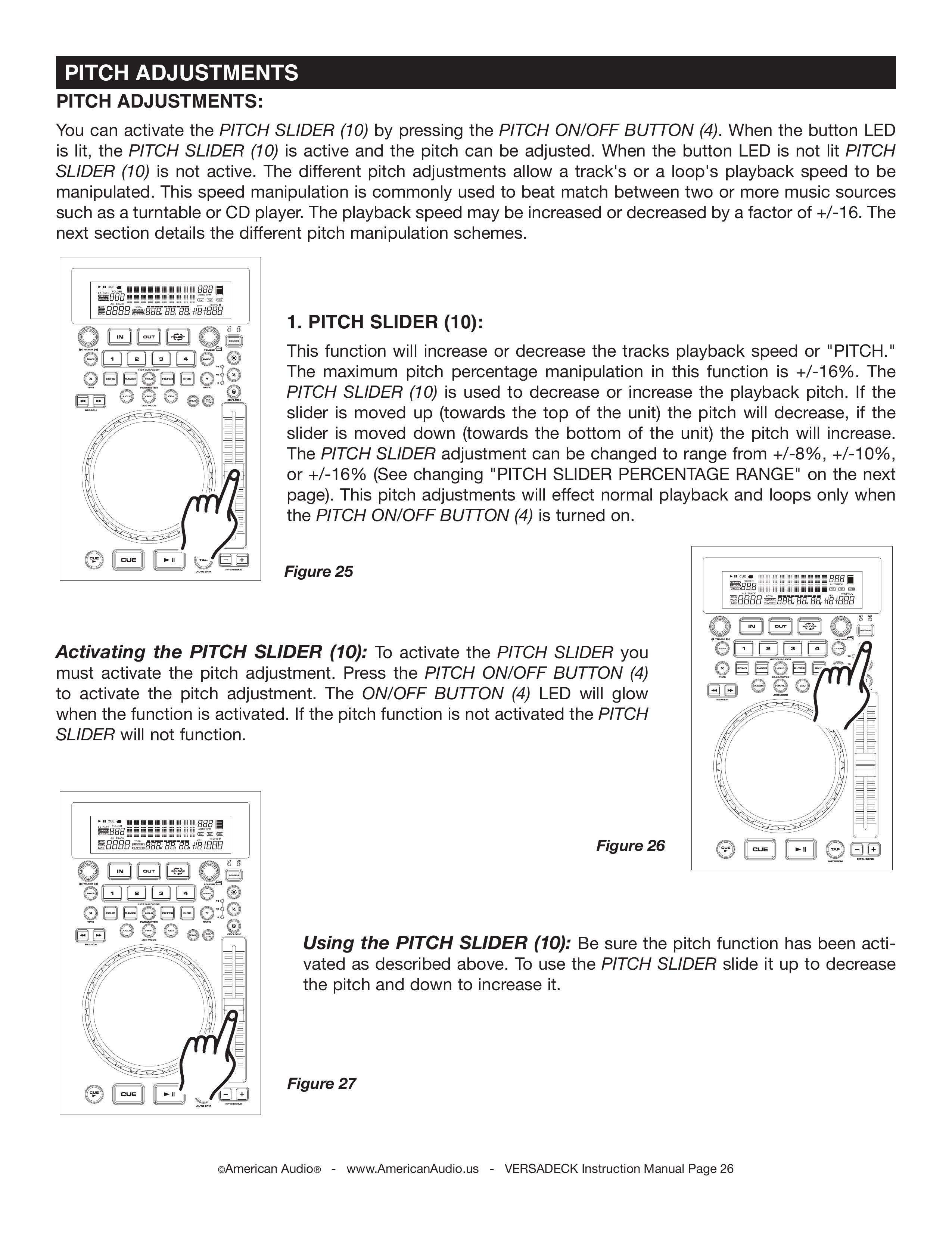 American Audio Versadeck DJ Equipment User Manual (Page 26)