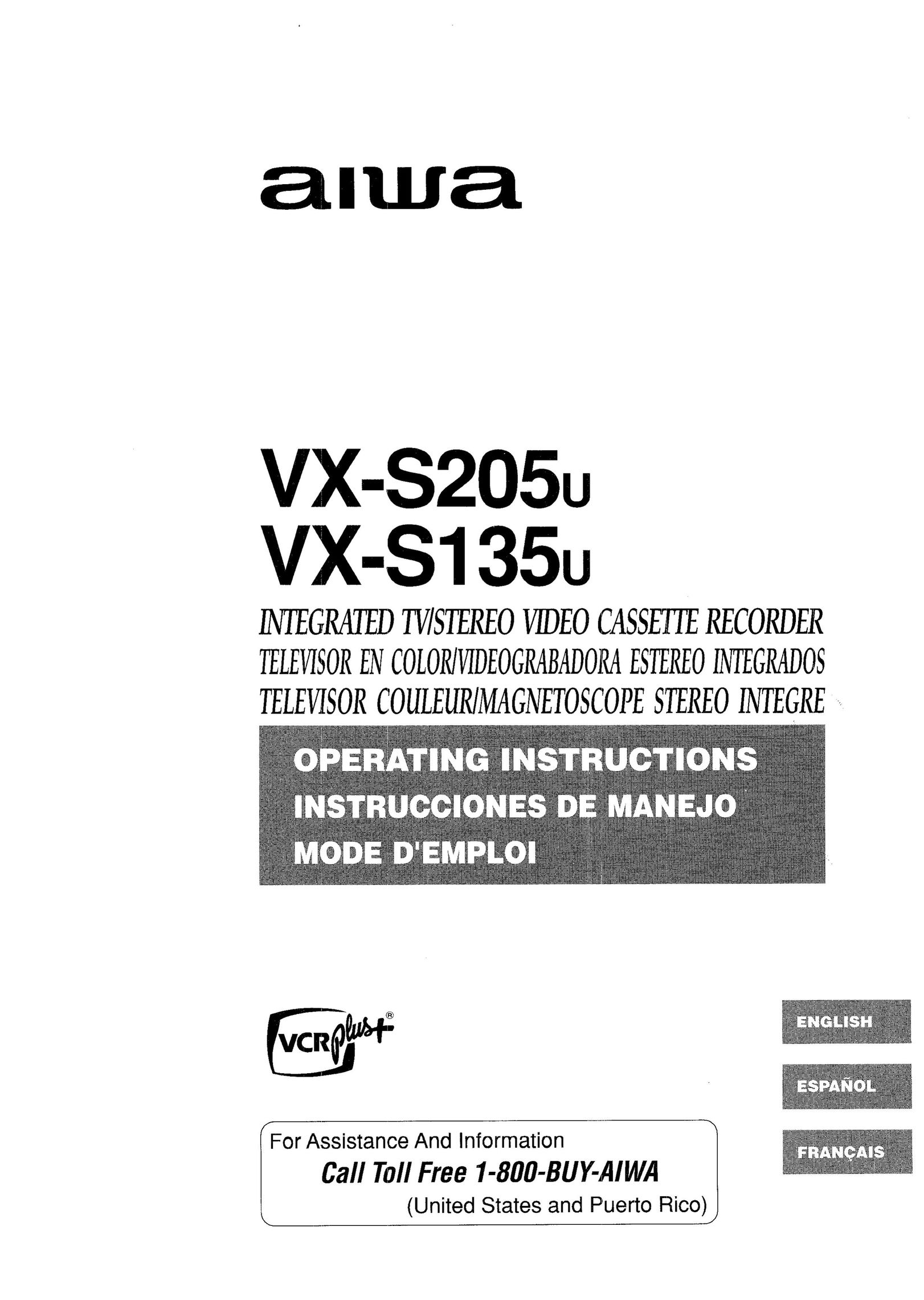 Aiwa VX-S135U Cassette Player User Manual (Page 1)