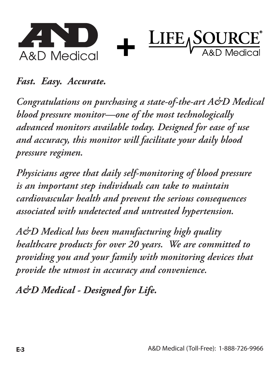 Premier/TriCheck Blood Pressure MOnitor UA-1020 (Page 4)