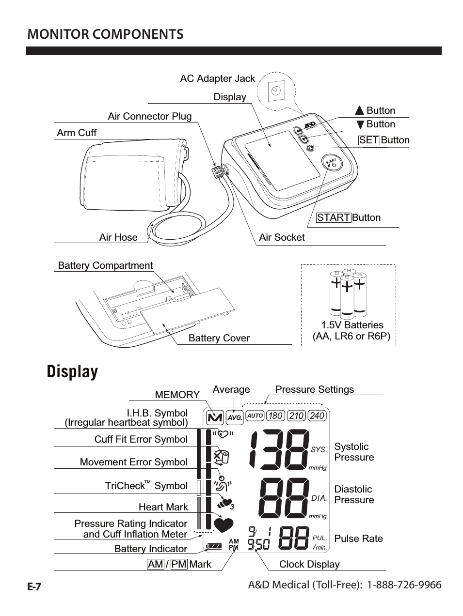 Premier/TriCheck Blood Pressure MOnitor UA-1020 (Page 8)