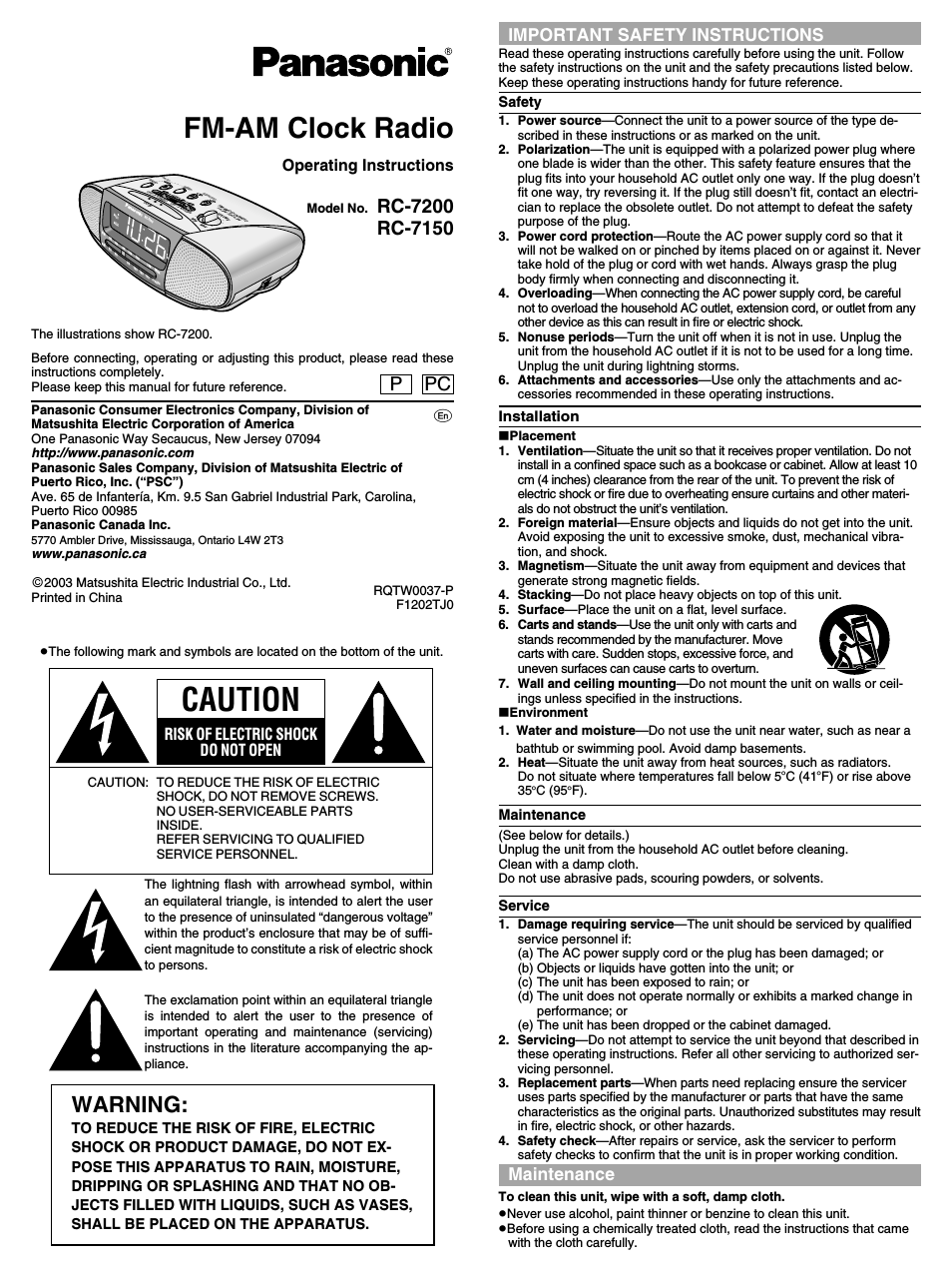 RC-7200 (Page 1)