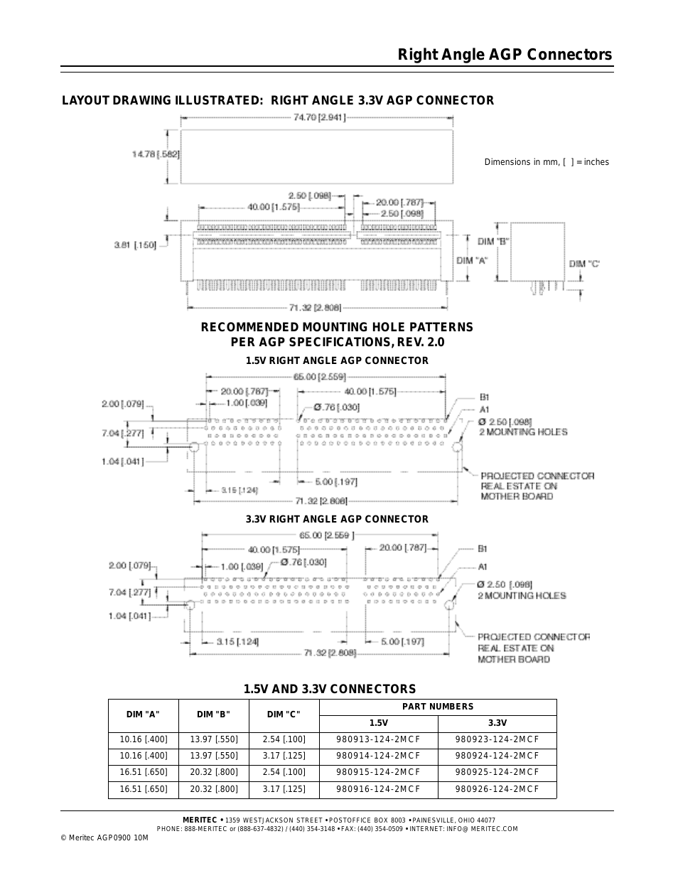 Right Angle AGP Connectors (Page 3)