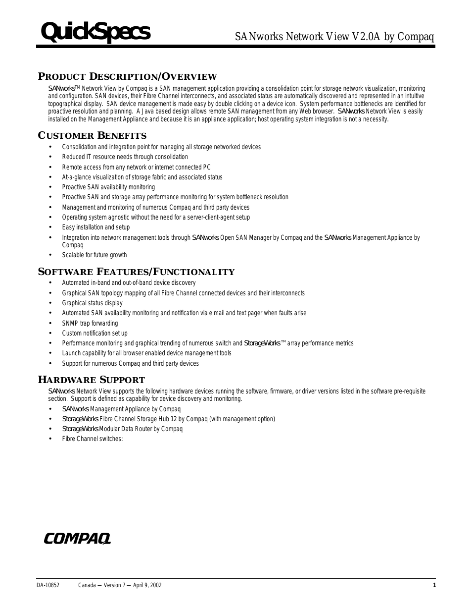 SANetworks Network View DA10682 (Page 1)