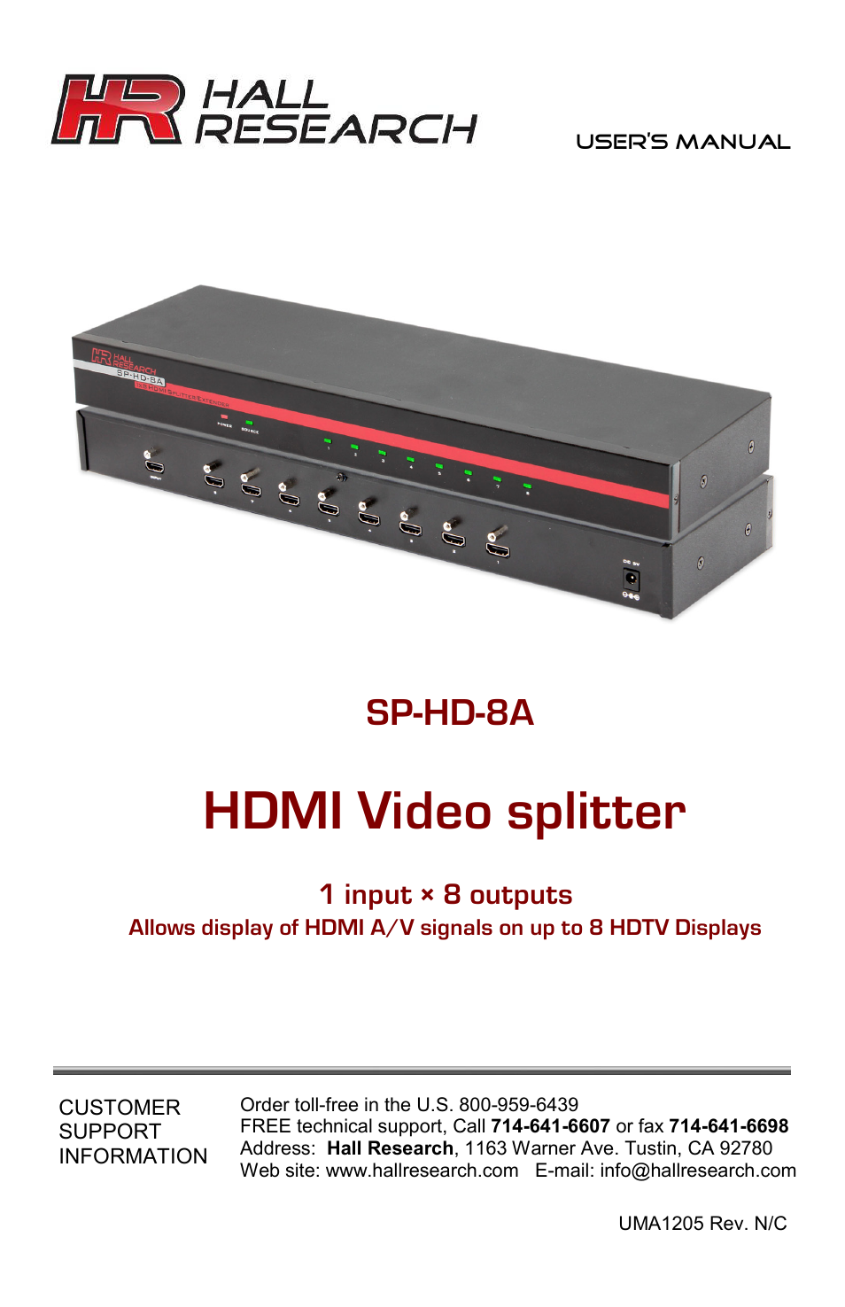 SP-HD-8A (Page 1)
