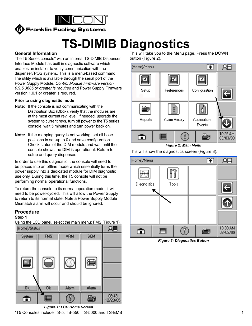 TS-DIMIB Diagnostics (Page 1)