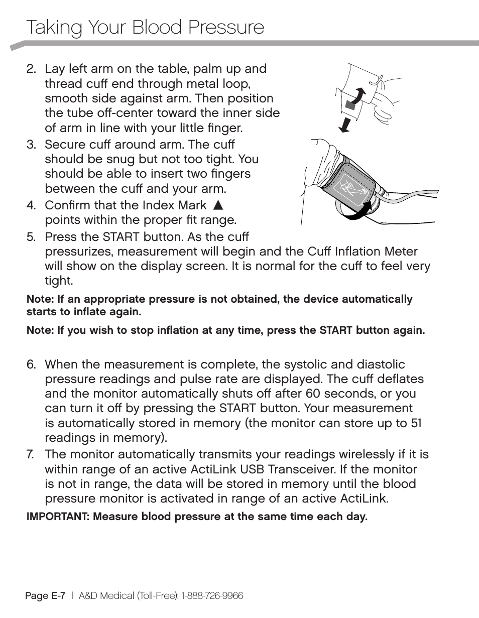 Wireless Automatic Blood Pressure Monitor UA-851THW (Page 10)