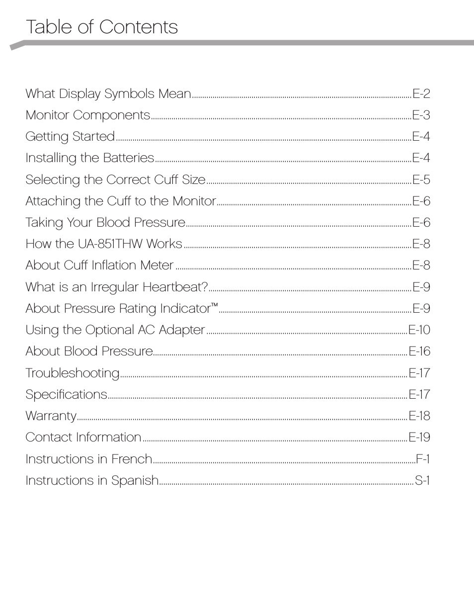Wireless Automatic Blood Pressure Monitor UA-851THW (Page 4)