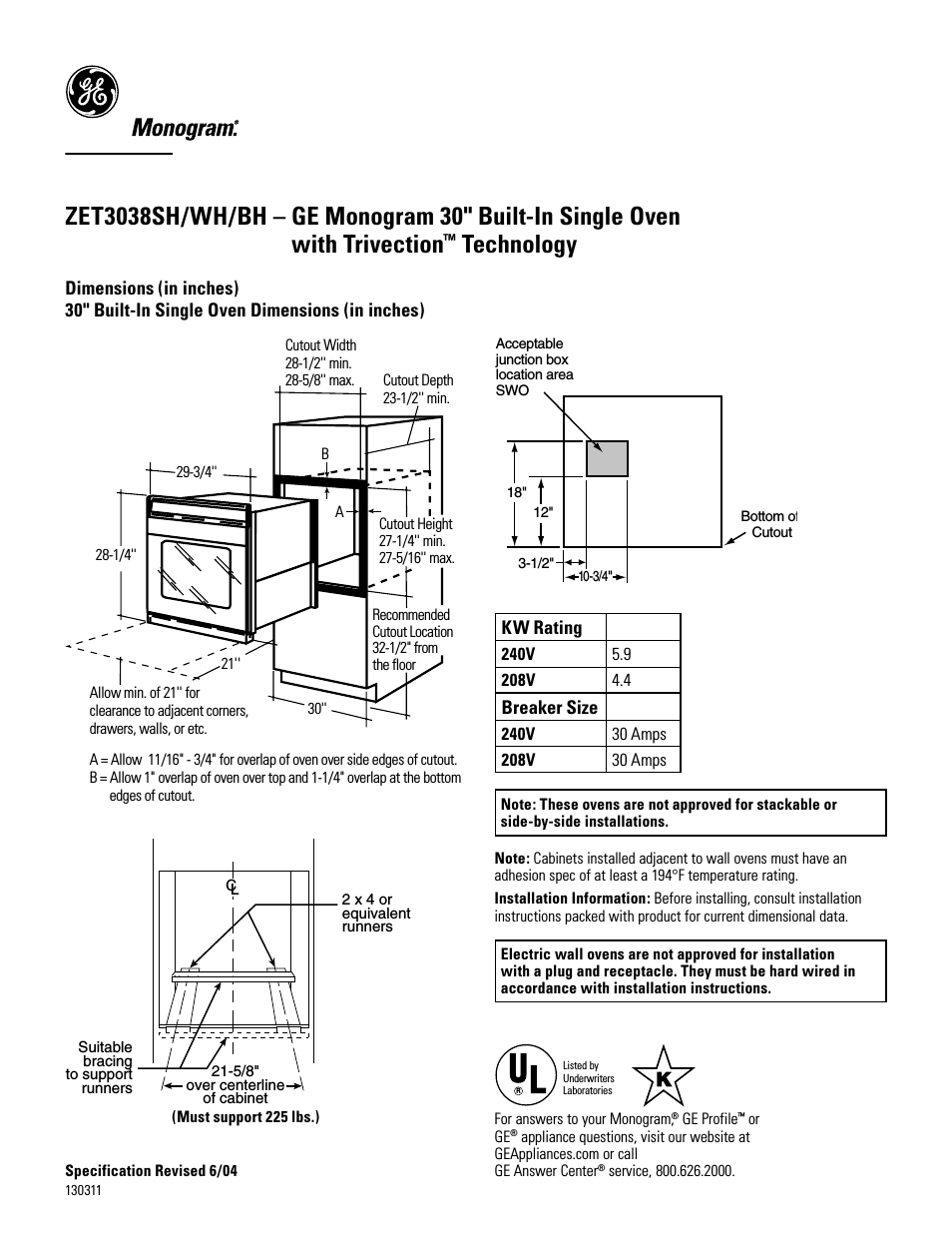 ZET3038SH/WH/BH (Page 1)