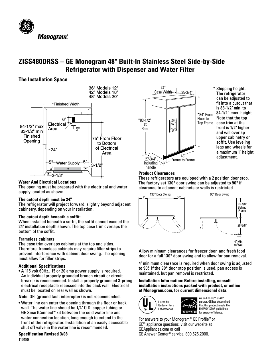 ZISS480DRSS (Page 1)